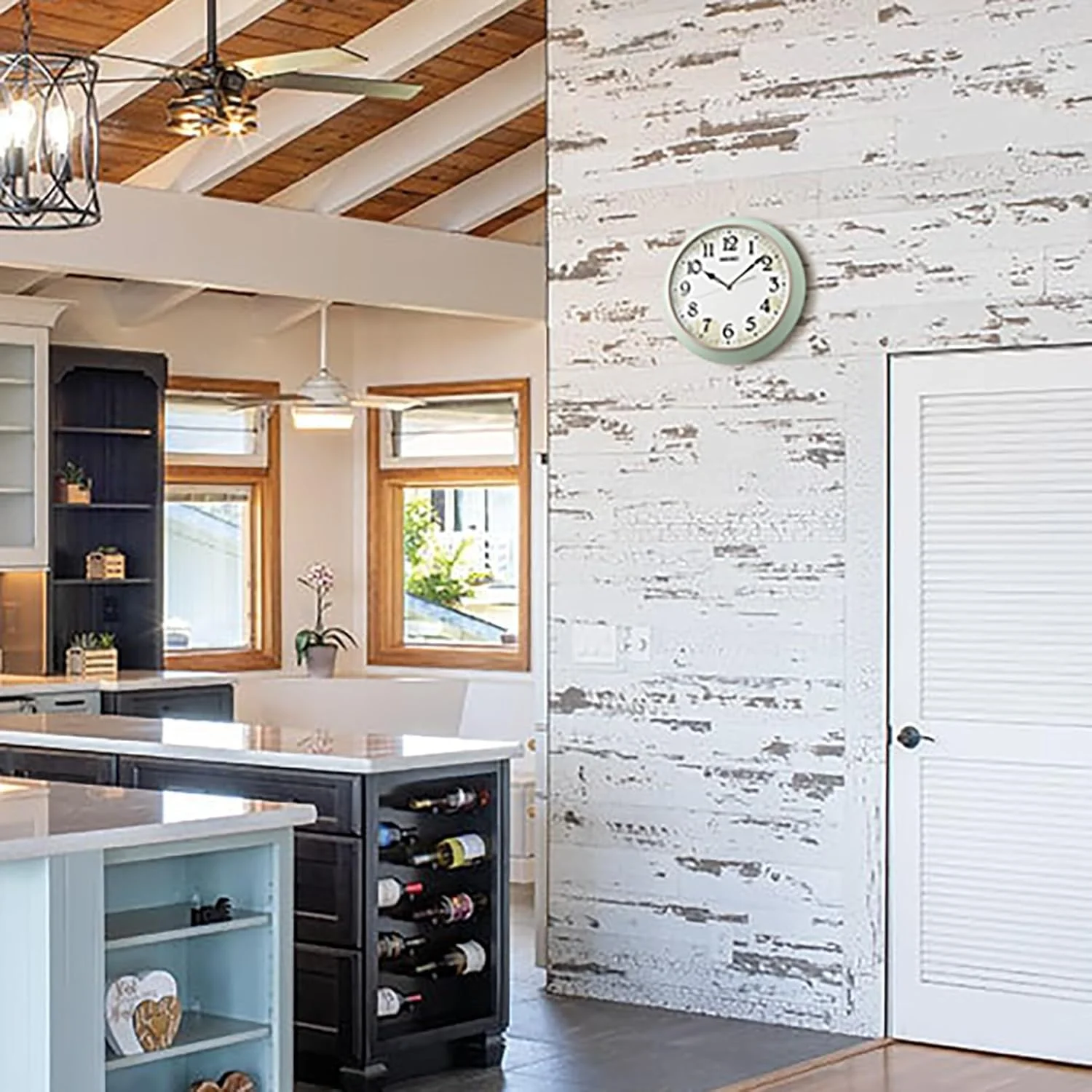 ساعت دیواری بدون تیک تاک Seiko Paradise، 13 اینچ، سبز ساعت دیواری بدون تیک تاک Seiko Paradise، 13 اینچ، سبز