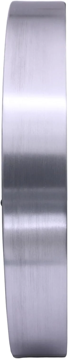 ساعت دیواری بدون صدا SEIKO Shelby، نقره ای، 13 اینچ