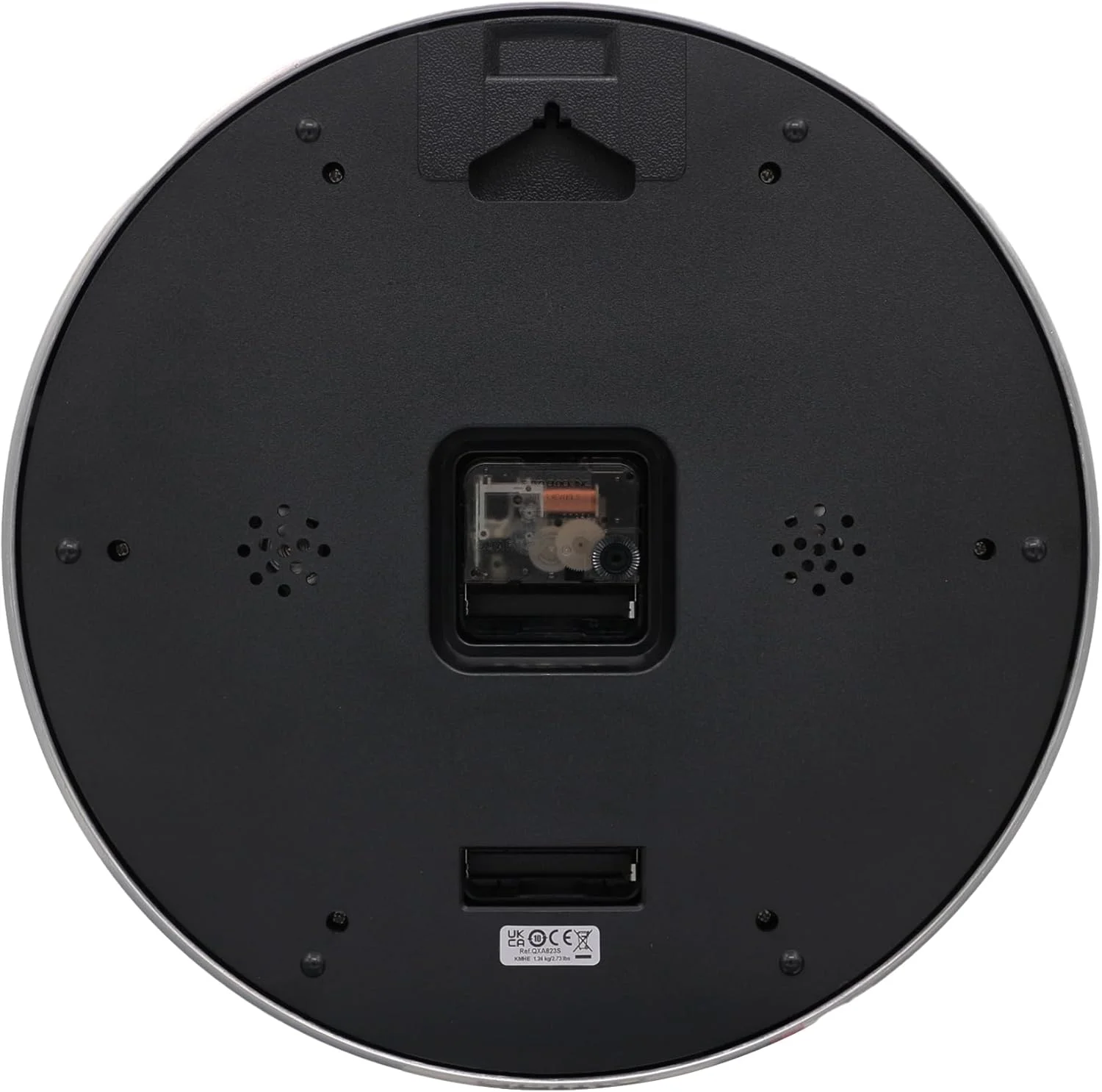 ساعت دیواری بدون صدا SEIKO Shelby، نقره ای، 13 اینچ