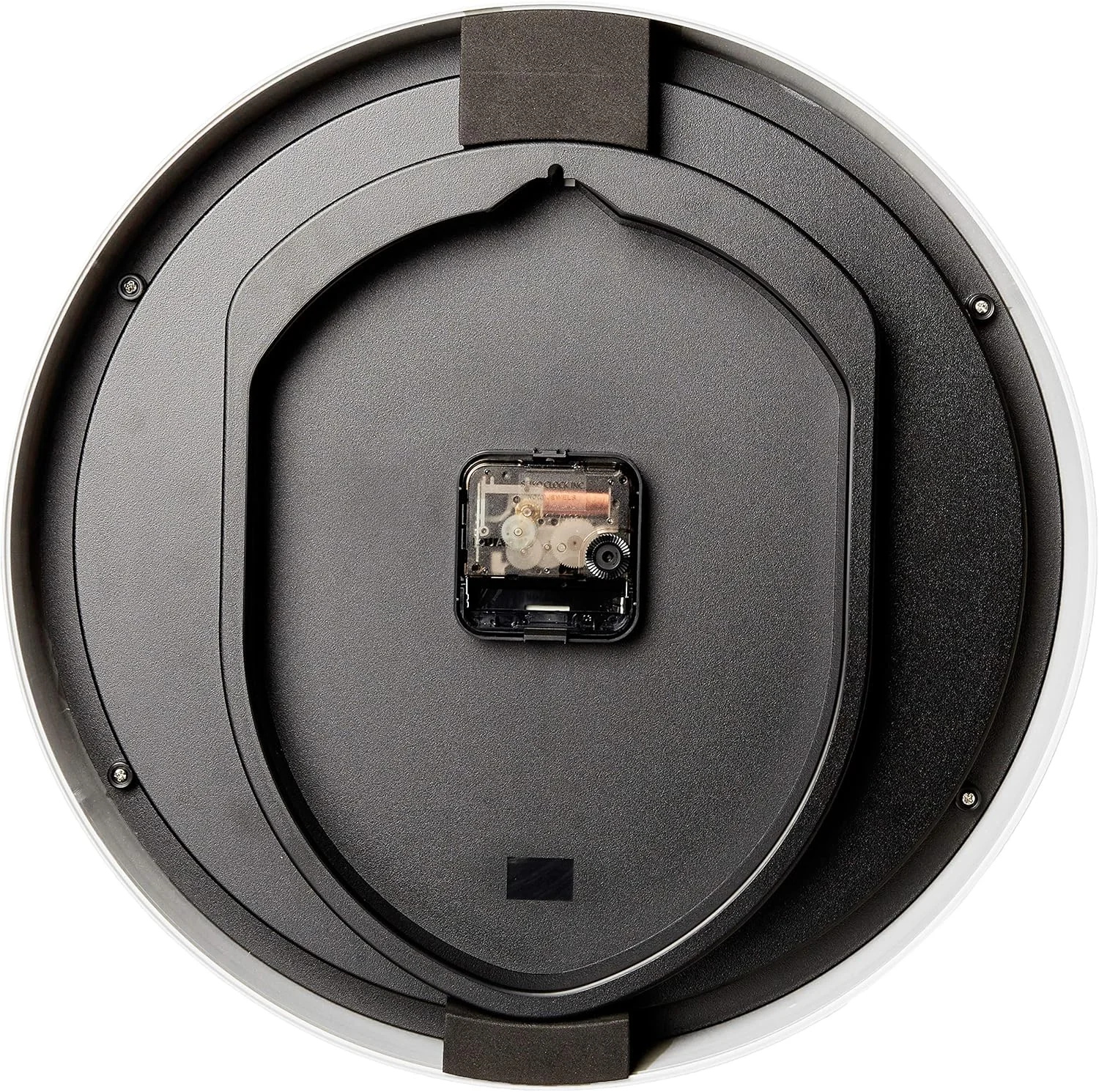 ساعت دیواری 14 اینچی سیکو با صفحه نمایش ساعت، مشکی و نقره ای با حرکت آرام