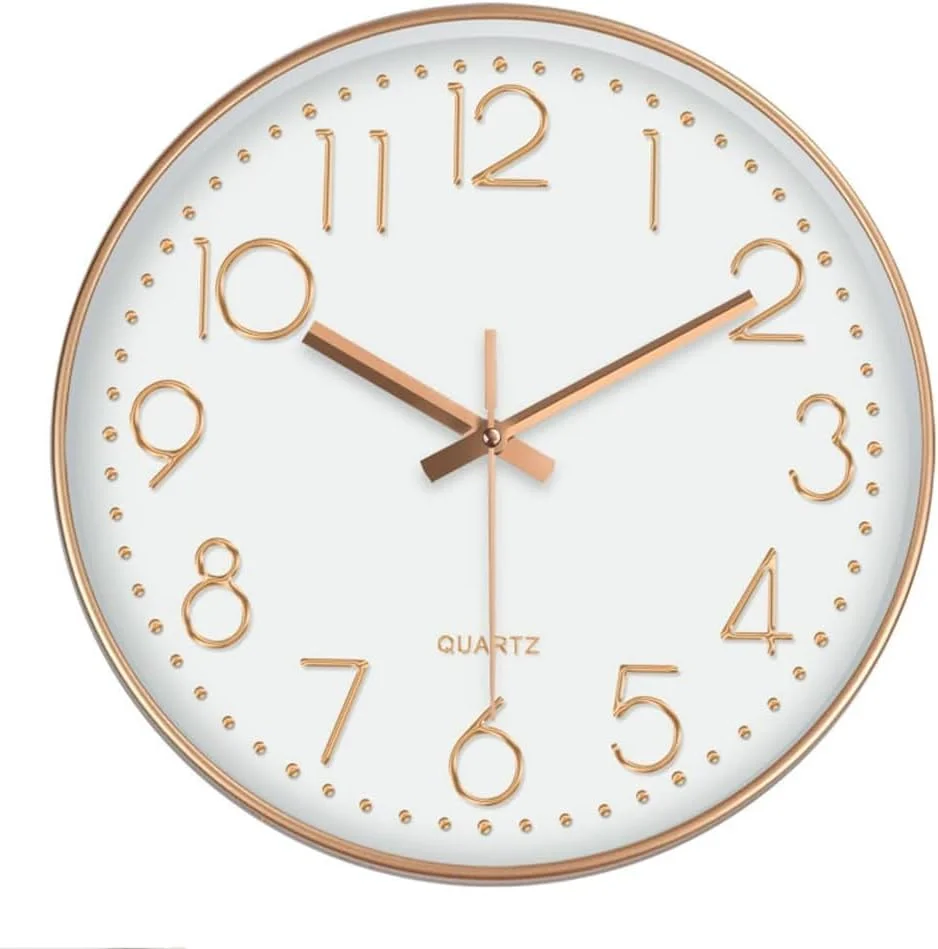 ساعت دیواری فنری X، ساعت دیواری تزئینی رزگلد 30 سانتی متری با حرکت فوق العاده آرام، ساعت دیواری مدرن با باتری برای دکوراسیون منزل، اتاق نشیمن، اتاق خواب، دفتر، آشپزخانه ساعت دیواری فنری X، ساعت دیواری تزئینی رزگلد 30 سانتی متری با حرکت فوق العاده آرام، ساعت دیواری مدرن با باتری برای دکوراسیون منزل، اتاق نشیمن، اتاق خواب، دفتر، آشپزخانه