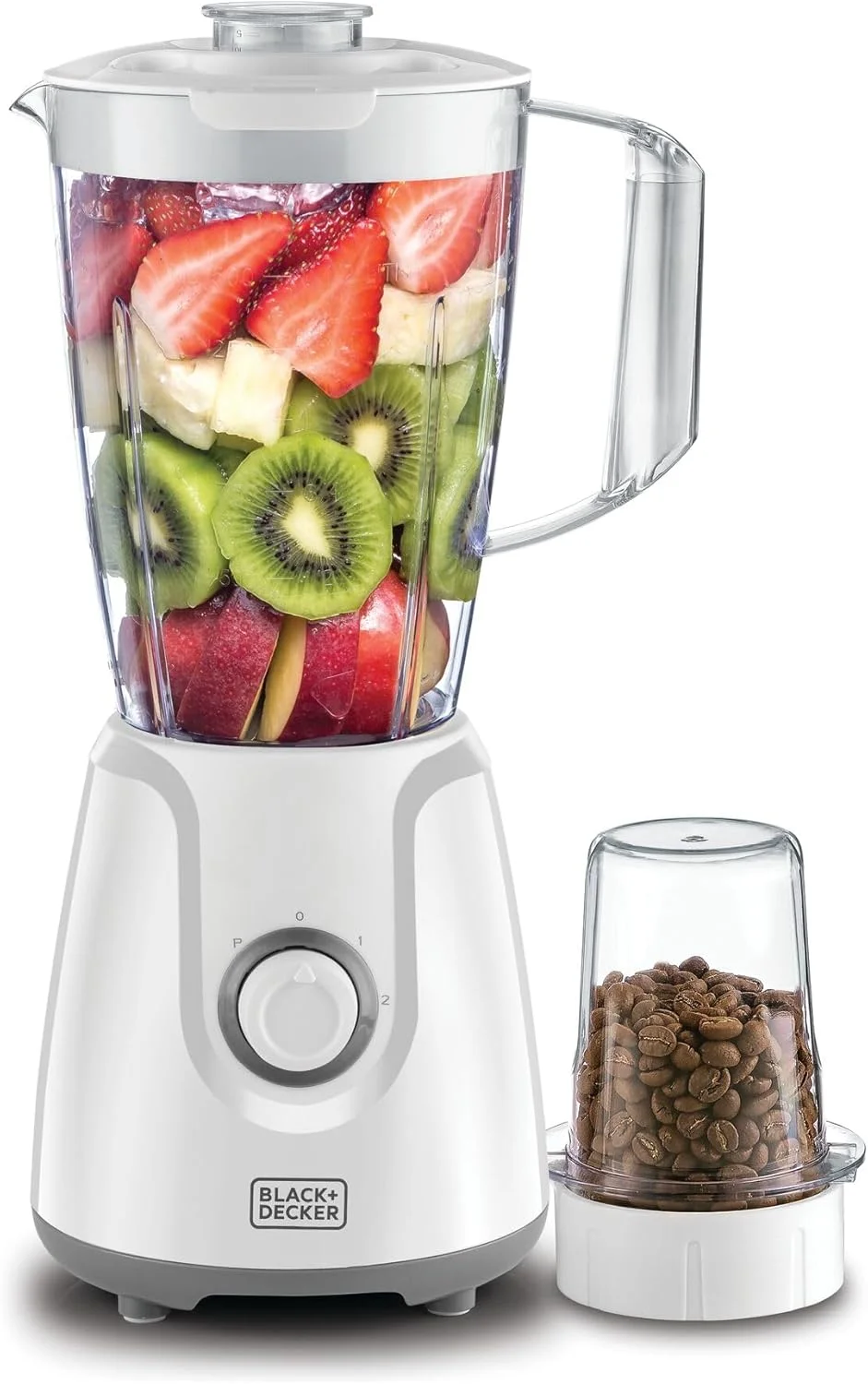 مخلوط کن 400 وات بلک اند دکر با آسیاب، سفید، BX4030-B5 "حداقل 1 سال گارانتی سازنده"