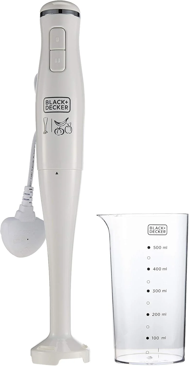 مخلوط کن میله ای 300 وات بلک اند دکر، سفید - Sb2500-B5