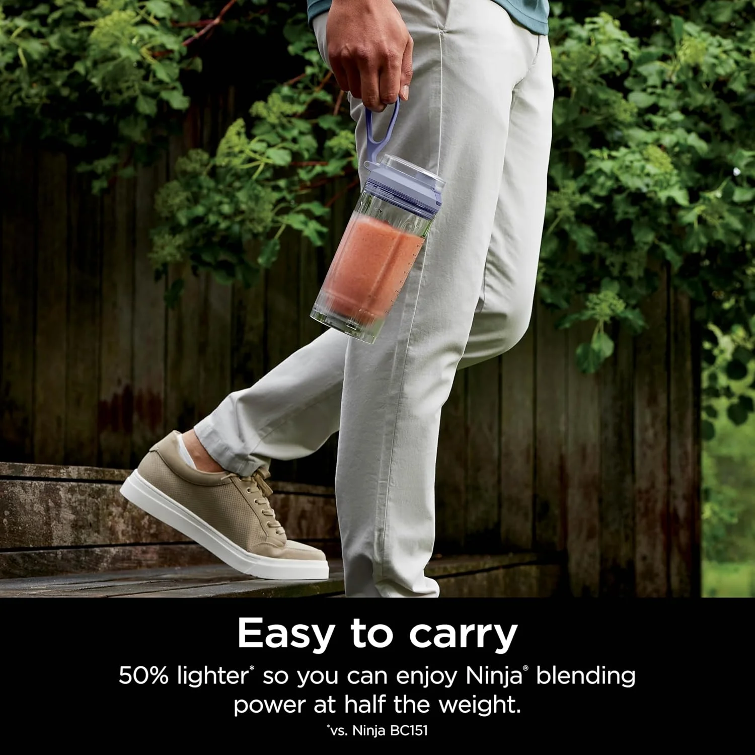 مخلوط کن قابل حمل نینجا بلاست مکس + پیچ و برو، اسموتی ساز شخصی، مخلوط کن، خرد کن یخ، 3 برنامه، بی سیم، ظرف جداشدنی 650 میلی لیتری، قابل شستشو در ماشین ظرفشویی، ضد نشت، اسطوخودوس، BC251LD مخلوط کن قابل حمل نینجا بلاست مکس + پیچ و برو، اسموتی ساز شخصی، مخلوط کن، خرد کن یخ، 3 برنامه، بی سیم، ظرف جداشدنی 650 میلی لیتری، قابل شستشو در ماشین ظرفشویی، ضد نشت، اسطوخودوس، BC251LD