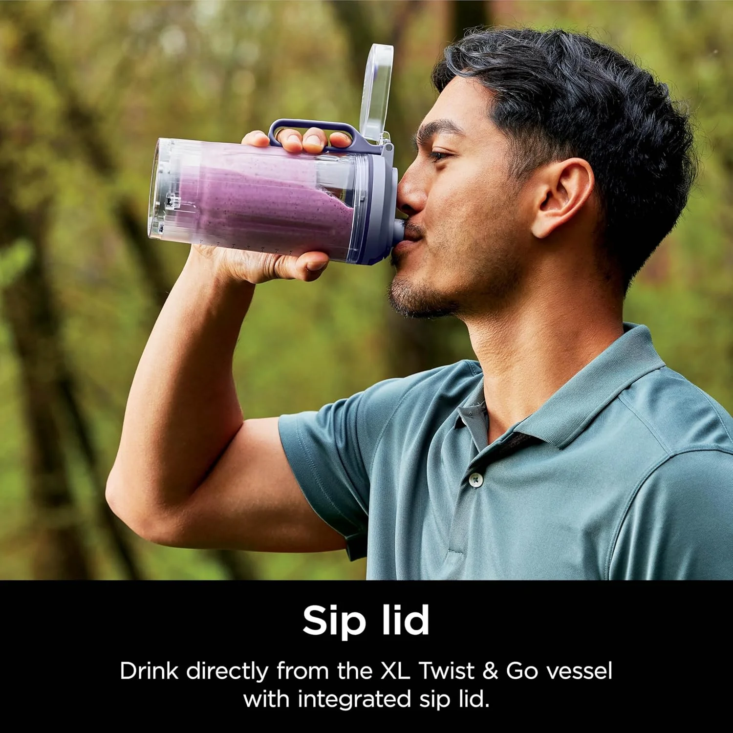 مخلوط کن قابل حمل نینجا بلاست مکس + پیچ و برو، اسموتی ساز شخصی، مخلوط کن، خرد کن یخ، 3 برنامه، بی سیم، ظرف جداشدنی 650 میلی لیتری، قابل شستشو در ماشین ظرفشویی، ضد نشت، اسطوخودوس، BC251LD مخلوط کن قابل حمل نینجا بلاست مکس + پیچ و برو، اسموتی ساز شخصی، مخلوط کن، خرد کن یخ، 3 برنامه، بی سیم، ظرف جداشدنی 650 میلی لیتری، قابل شستشو در ماشین ظرفشویی، ضد نشت، اسطوخودوس، BC251LD