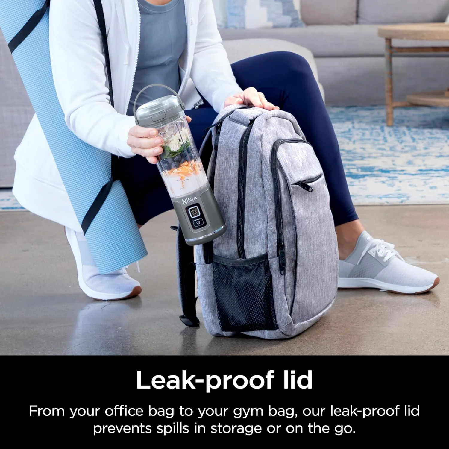 مخلوط کن قابل حمل و لوازم جانبی نینجا بلاست، بی سیم، ظرف 532 میلی لیتری، مخلوط کن شخصی برای شیک و اسموتی، درب ضد نشت و دهانه نوشیدنی، سیم USB-C، قطعات قابل شستشو در ماشین ظرفشویی، بدون BPA، خاکستری، CL155AGY مخلوط کن قابل حمل و لوازم جانبی نینجا بلاست، بی سیم، ظرف 532 میلی لیتری، مخلوط کن شخصی برای شیک و اسموتی، درب ضد نشت و دهانه نوشیدنی، سیم USB-C، قطعات قابل شستشو در ماشین ظرفشویی، بدون BPA، خاکستری، CL155AGY