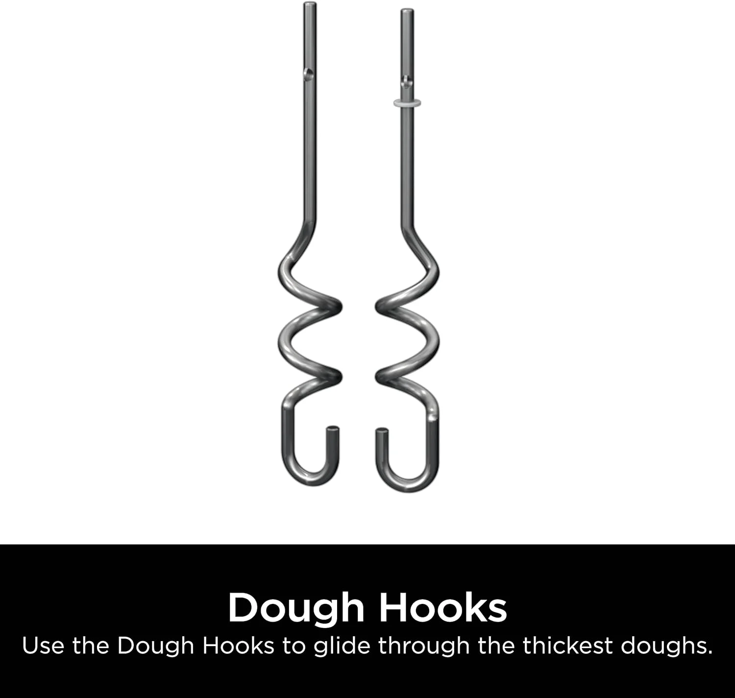 قلاب خمیر نینجا XSKDOUGHHK Foodi برای سیستم میکسر قدرتمند (سری CI100)، فولاد ضد زنگ