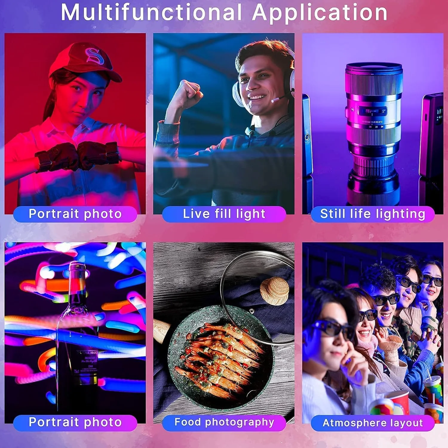 نور ویدئویی LED RGB مدل ULANZI VL120، نور دوربین قابل حمل 360 درجه تمام رنگی، CRI 95+، لامپ پنلی قابل تنظیم 2500-9000K با LCD، نورپردازی DSLR قابل شارژ 3100mAh برای وبلاگ نویسی، عکاسی، کنفرانس ویدیویی نور ویدئویی LED RGB مدل ULANZI VL120، نور دوربین قابل حمل 360 درجه تمام رنگی، CRI 95+، لامپ پنلی قابل تنظیم 2500-9000K با LCD، نورپردازی DSLR قابل شارژ 3100mAh برای وبلاگ نویسی، عکاسی، کنفرانس ویدیویی