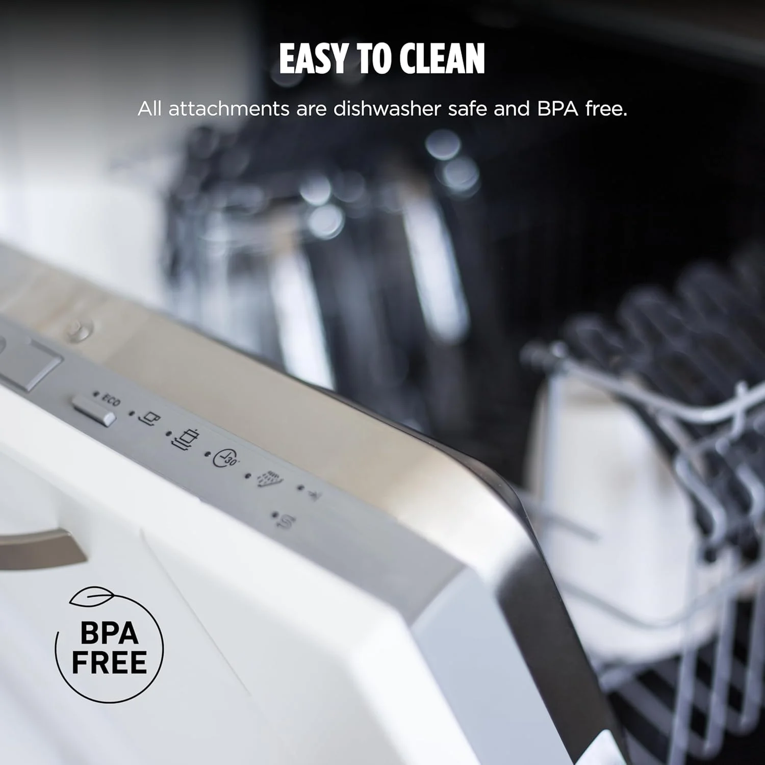 مخلوط کن غوطه وری و همزن نینجا، مخلوط کن دستی، 4 سرعت، با محافظ ضد پاشش و PanProtect، ظرف مخلوط کن 4 فنجانی، قابل شستشو در ماشین ظرفشویی، سیم 5 فوتی، ارگونومیک، خاکستری تیره، CI201GY