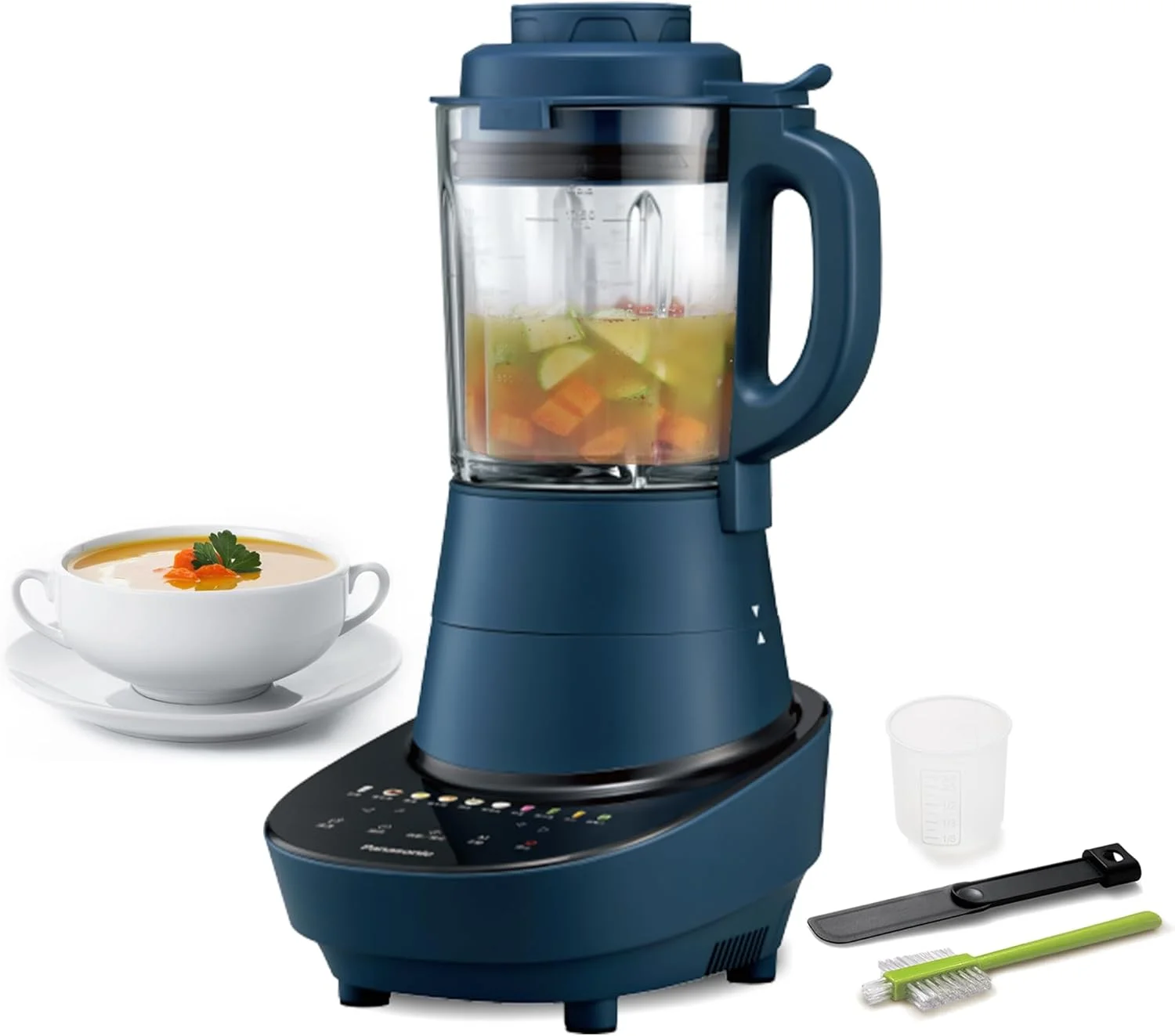 مخلوط کن همه کاره پرقدرت 1100 واتی پاناسونیک، 9 منوی خودکار، تایمر 12 ساعته، خود تمیز شونده، مخلوط و پخت - MX-HG6401