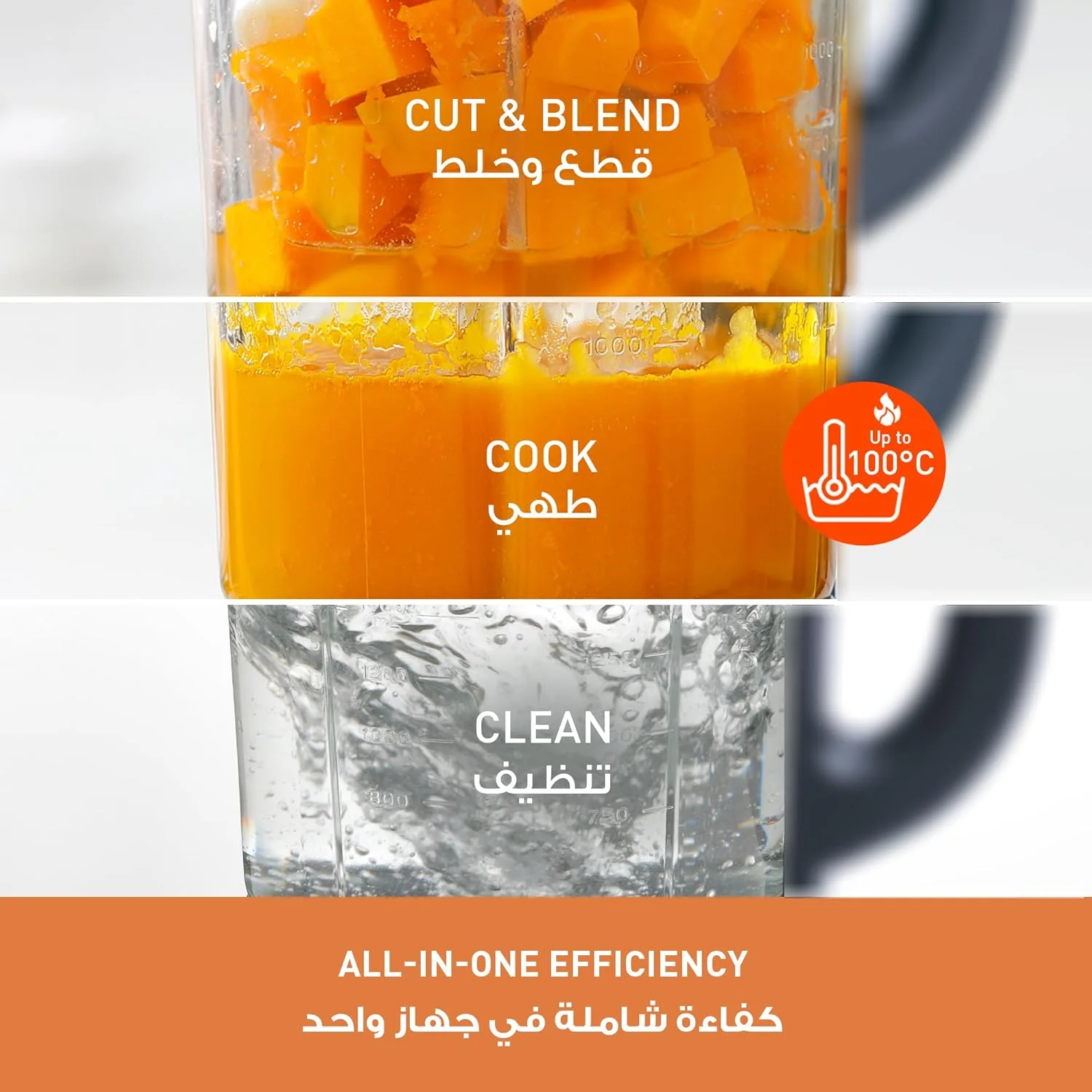 مخلوط کن همه کاره پرقدرت 1100 واتی پاناسونیک، 9 منوی خودکار، تایمر 12 ساعته، خود تمیز شونده، مخلوط و پخت - MX-HG6401