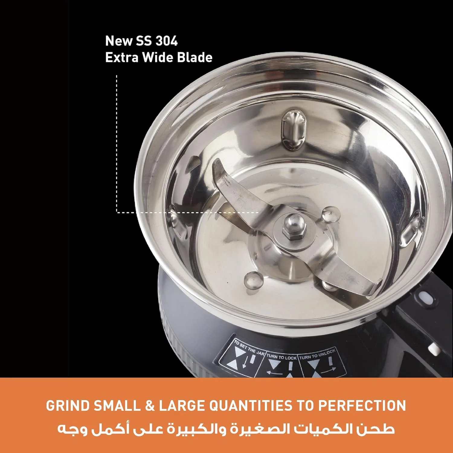مخلوط کن آسیاب قدرتمند 2000 وات پاناسونیک با قفل ایمنی دوبل و 3 پارچ چند منظوره - MX-AE365