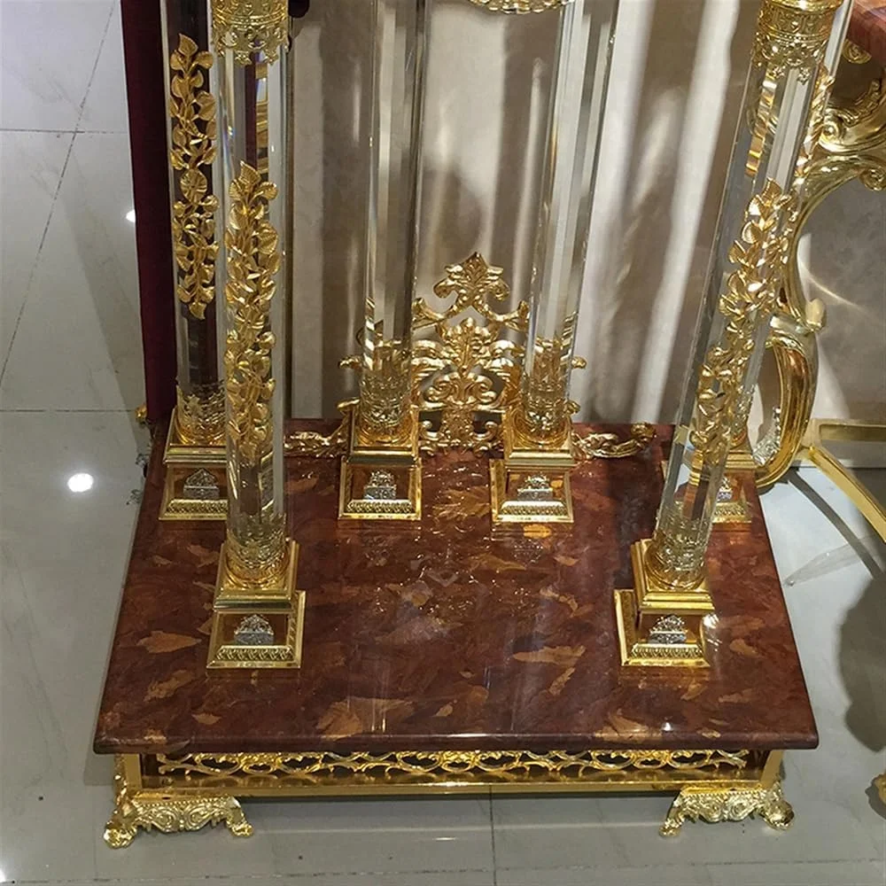 ساعت ایستاده Hhmmei2024-23، ساعت ایستاده تزئینی فلزی و چوب کهنه با روکش مشکی و رنگ های قرمز، دکوراسیون وینتیج برای دکوراسیون منزل