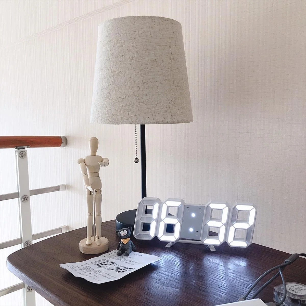 ساعت زنگ دار LED سه بعدی دیواری دیجیتال ECVV، ساعت رومیزی، اعداد بزرگ برای اتاق خواب، اتاق نشیمن، خانه و دفتر - زمان/تاریخ 12/24 ساعته، زنگ هشدار، دما، روشنایی خودکار نور کابل USB ساعت زنگ دار LED سه بعدی دیواری دیجیتال ECVV، ساعت رومیزی، اعداد بزرگ برای اتاق خواب، اتاق نشیمن، خانه و دفتر - زمان/تاریخ 12/24 ساعته، زنگ هشدار، دما، روشنایی خودکار نور کابل USB