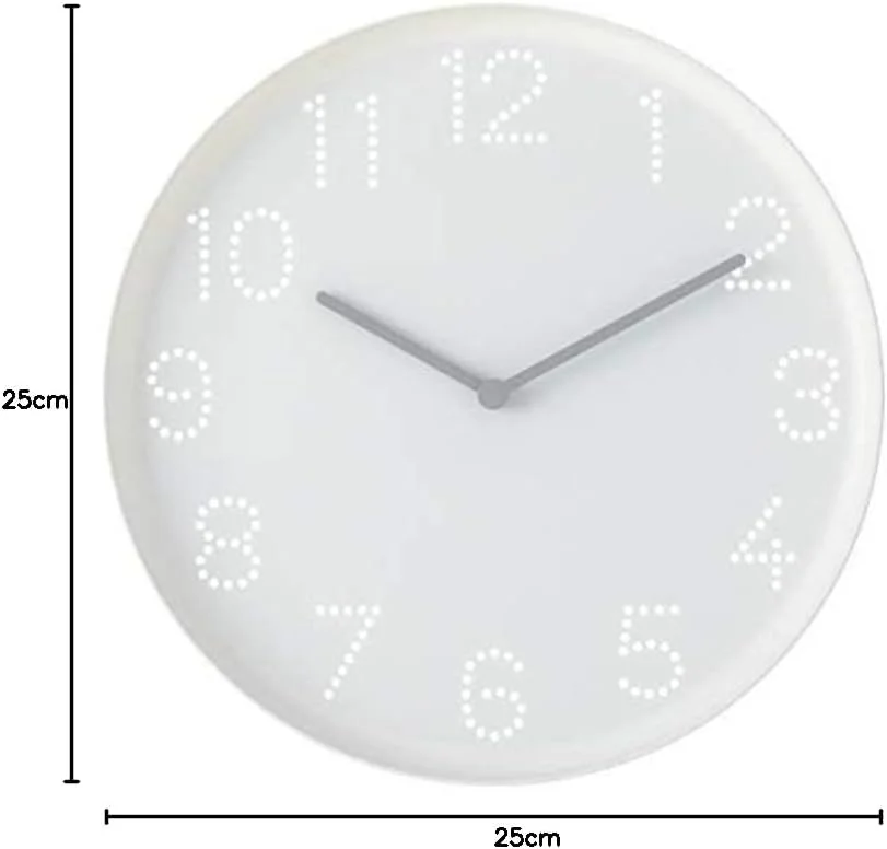 ساعت دیواری ایکیا مدل TROMMA، سفید 25 سانتی متر