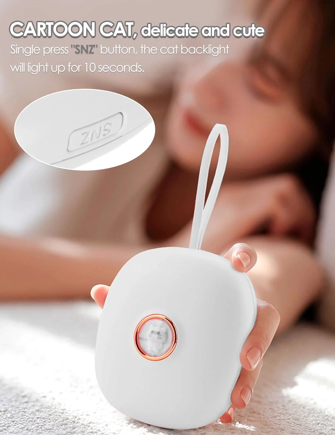 ساعت زنگ دار دیجیتال لرزشی برای خواب سنگین، کم شنوایان، نوجوانان ناشنوا، ساعت زنگ دار LED قابل حمل، لرزاننده تخت زیر بالش، باطری خور برای مسافرت یا استفاده در منزل