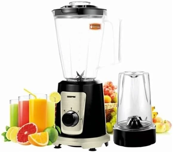 مخلوط کن چند منظوره 2 در 1 Geepas | ترکیبی عالی از تیغه های پرسرعت و توان 550 وات، مشکی، GSB44030 مخلوط کن چند منظوره 2 در 1 Geepas | ترکیبی عالی از تیغه های پرسرعت و توان 550 وات، مشکی، GSB44030