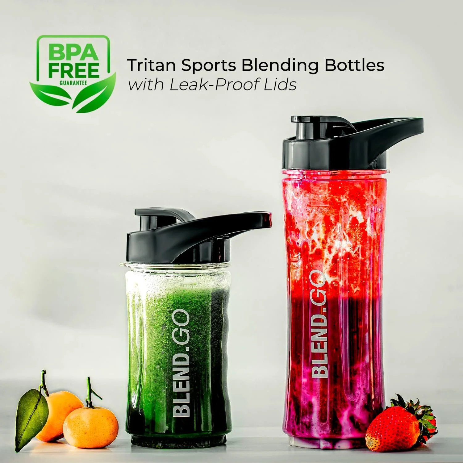 مخلوط کن شخصی جیپاس | تیغه استیل ضد زنگ | GSB44075 - قفل ایمنی، شیشه تریتان بدون BPA با ظرفیت 570 و 400 میلی لیتر، موتور 300 وات، محافظت چندگانه ایمن، بدنه پلاستیکی ABS