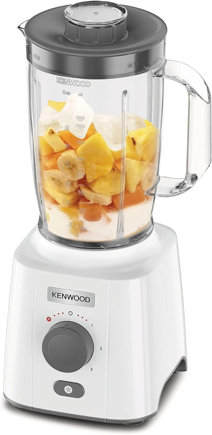 مخلوط کن کنوود 650 وات مدل Blend-X Fresh با ظرفیت 1.5 لیتر به همراه ظرف مخلوط کن اضافی، آسیاب، رنده، عملکرد خرد کردن یخ مدل BLP41.H0WH - سفید مخلوط کن کنوود 650 وات مدل Blend-X Fresh با ظرفیت 1.5 لیتر به همراه ظرف مخلوط کن اضافی، آسیاب، رنده، عملکرد خرد کردن یخ مدل BLP41.H0WH - سفید