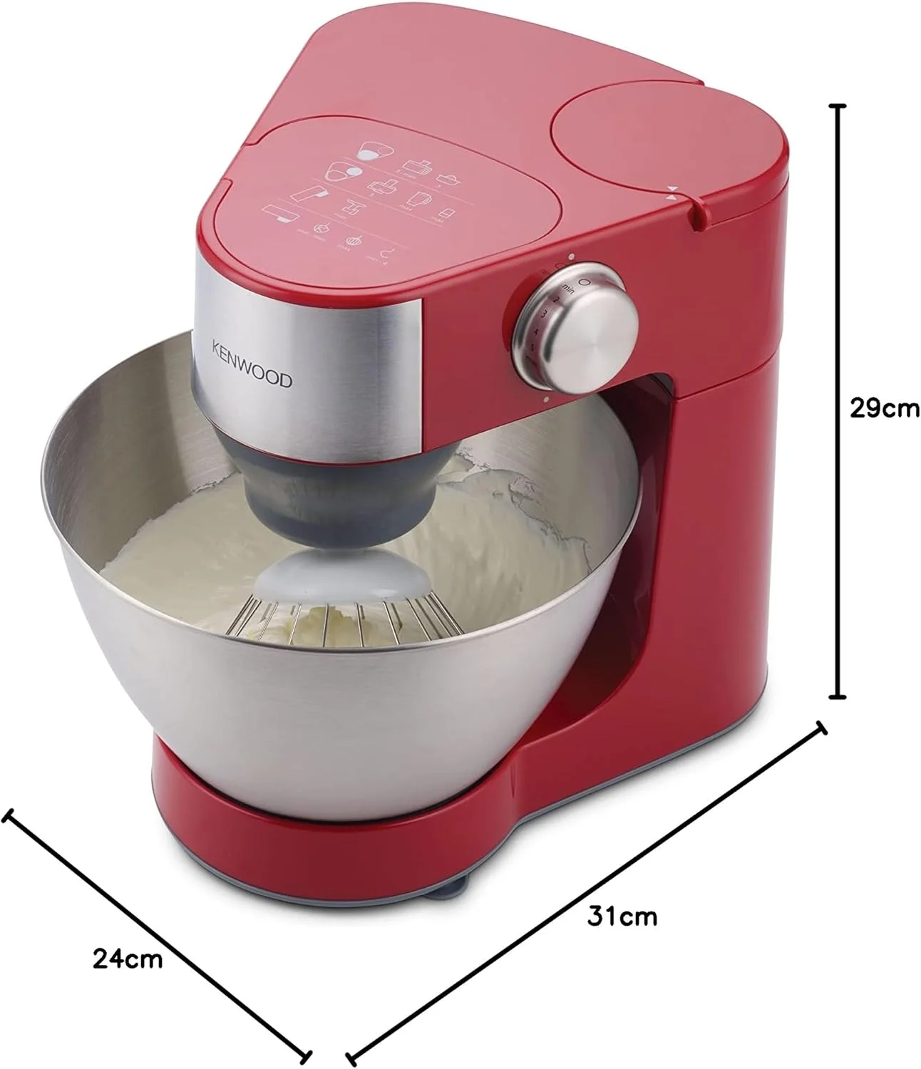 میکسر ایستاده کنوود مدل Prospero با توان 900 وات، کاسه استیل 4.3 لیتری، K-Beater، همزن، خمیرزن، مخلوط کن شیشه ای، چرخ گوشت، غذاساز، آبمیوه گیری، آب مرکبات گیری KM241002 قرمز میکسر ایستاده کنوود مدل Prospero با توان 900 وات، کاسه استیل 4.3 لیتری، K-Beater، همزن، خمیرزن، مخلوط کن شیشه ای، چرخ گوشت، غذاساز، آبمیوه گیری، آب مرکبات گیری KM241002 قرمز