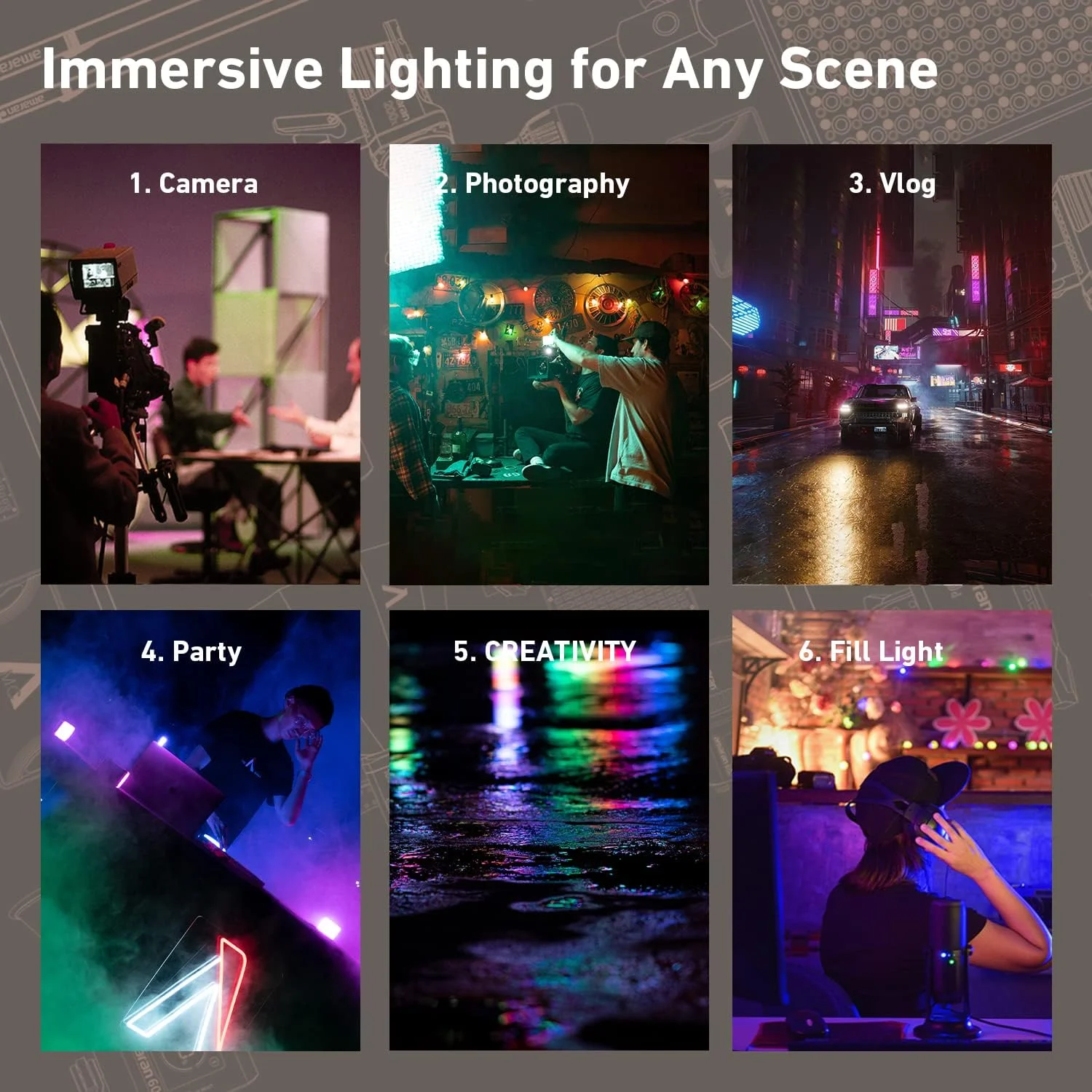 نور ویدئویی LED RGB مدل Aputure MC Amaran AL-MC با TLCI/CRI 96+، RGB 0-360 رنگ کامل، 3200-6500K قابل تنظیم، 0-100% کم نور شونده پیوسته، حالت CCT/HSI/FX، جلوه نورپردازی داخلی، کنترل برنامه، شارژ بی سیم نور ویدئویی LED RGB مدل Aputure MC Amaran AL-MC با TLCI/CRI 96+، RGB 0-360 رنگ کامل، 3200-6500K قابل تنظیم، 0-100% کم نور شونده پیوسته، حالت CCT/HSI/FX، جلوه نورپردازی داخلی، کنترل برنامه، شارژ بی سیم