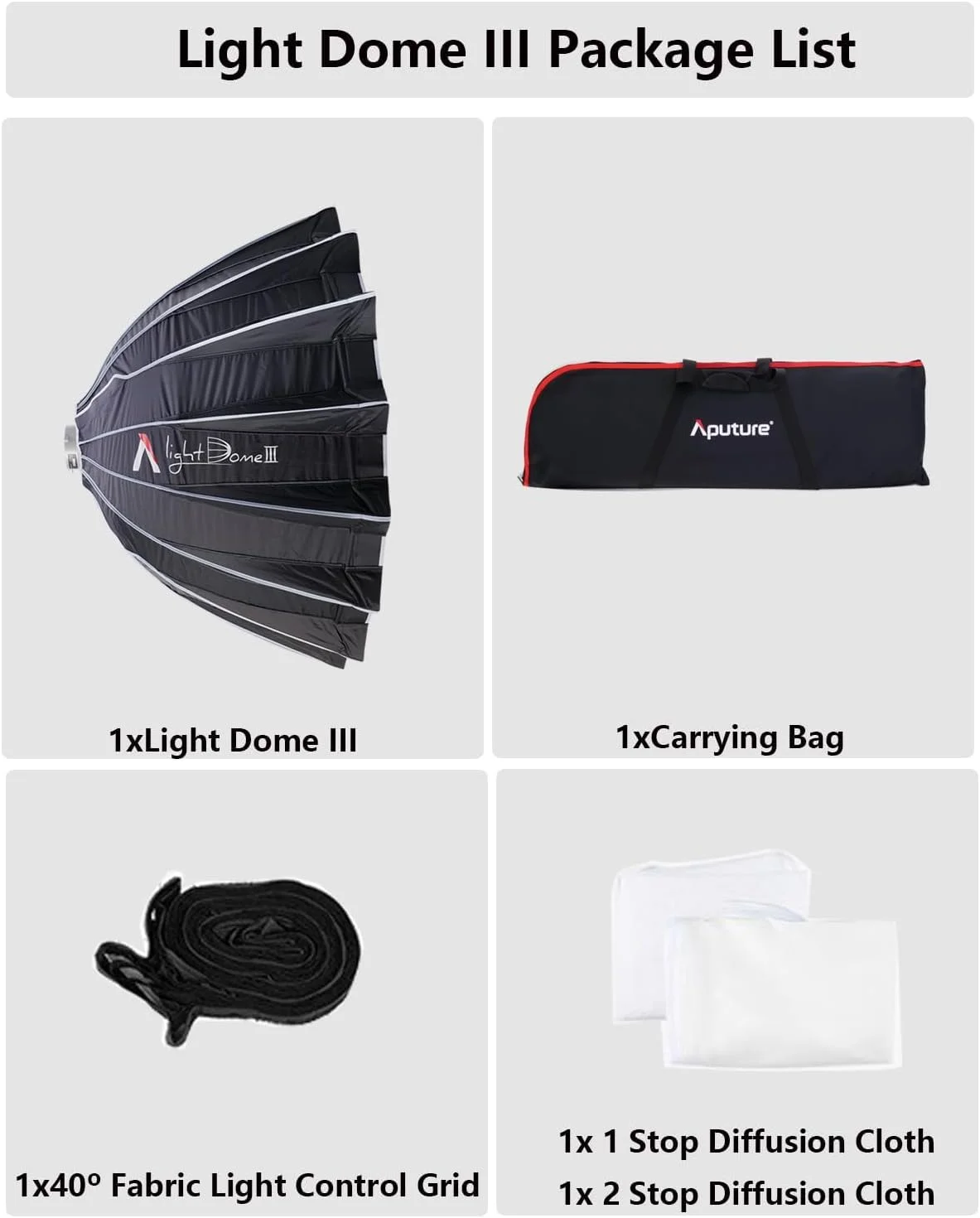 نرم باکس Aputure Light Dome III - قطر 89.0 x 60.0 سانتی متر، مانت بوئنز گرد: نصب سریع با طراحی تاشو، سازگار با Aputure، Amaran و سایر نورهای مداوم بوئنز نرم باکس Aputure Light Dome III - قطر 89.0 x 60.0 سانتی متر، مانت بوئنز گرد: نصب سریع با طراحی تاشو، سازگار با Aputure، Amaran و سایر نورهای مداوم بوئنز