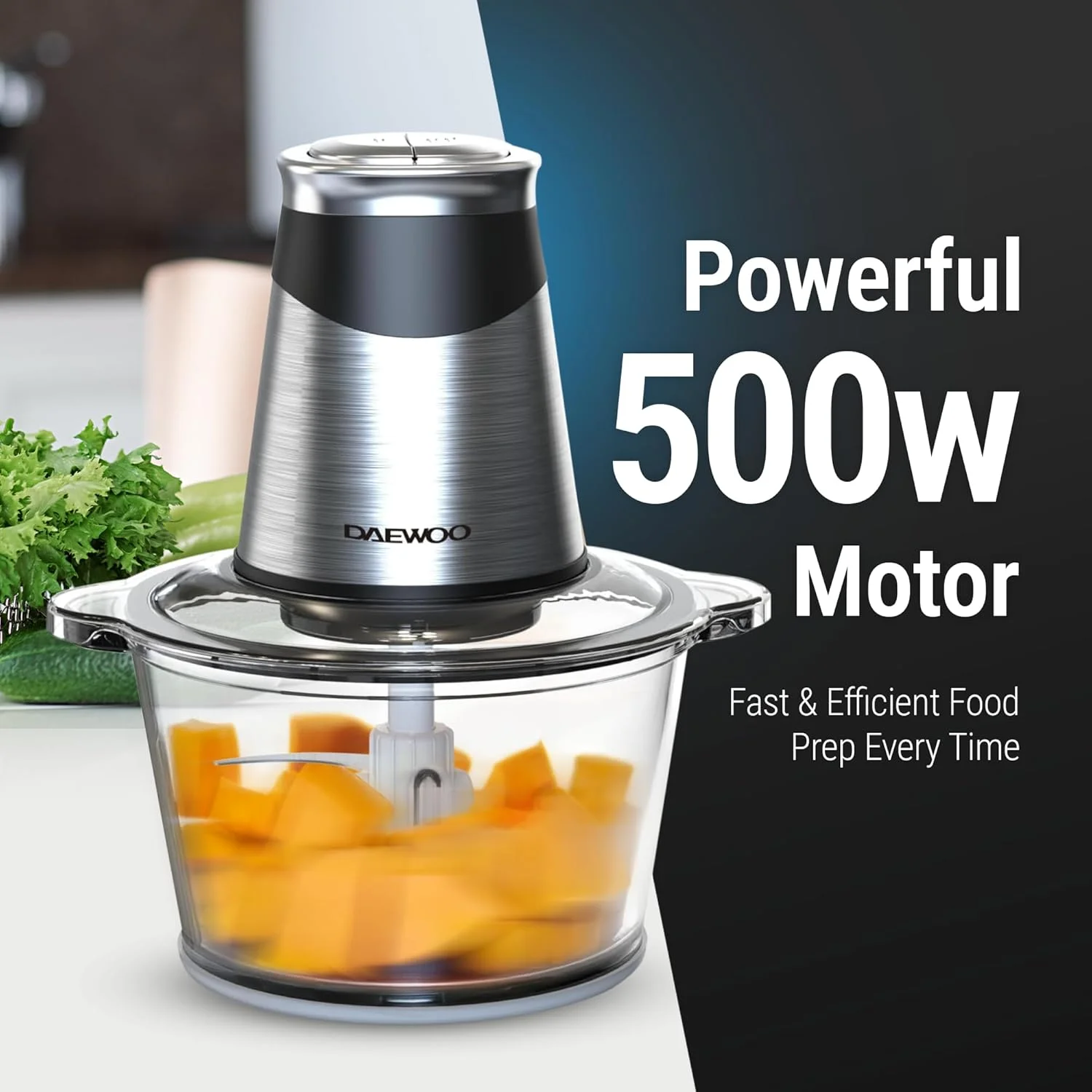 خردکن غذای دوو – مینی غذاساز با کاسه شیشه ای 1.8 لیتری بدون BPA، موتور 500 واتی با کنترل سرعت دوگانه، آسیاب گوشت و مخلوط کن برای میوه ها، سبزیجات، آجیل – DFC-217A – 2 سال گارانتی خردکن غذای دوو – مینی غذاساز با کاسه شیشه ای 1.8 لیتری بدون BPA، موتور 500 واتی با کنترل سرعت دوگانه، آسیاب گوشت و مخلوط کن برای میوه ها، سبزیجات، آجیل – DFC-217A – 2 سال گارانتی