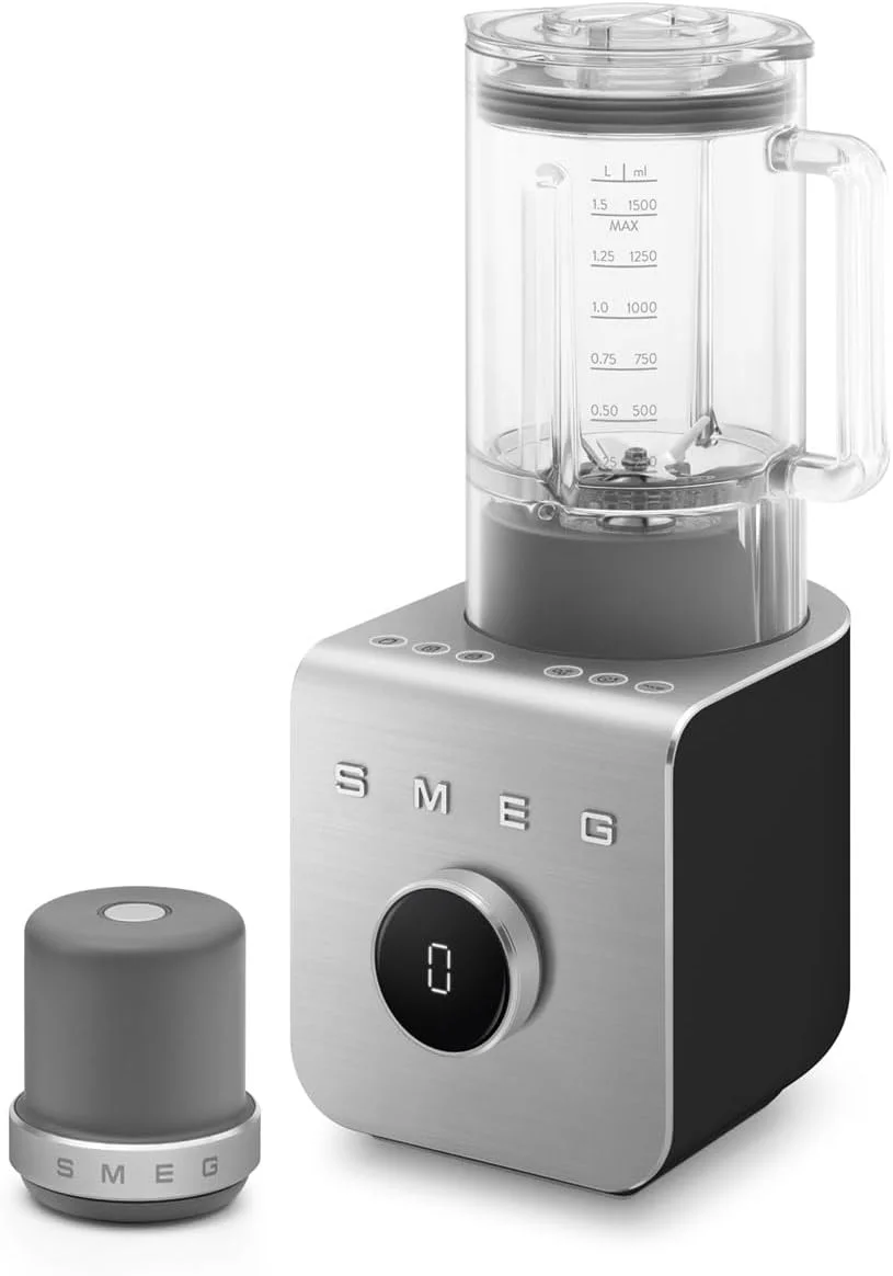 مخلوط کن پرقدرت Smeg BLC02BLMUK با پارچ 1.5 لیتری، 1400 وات، مشکی