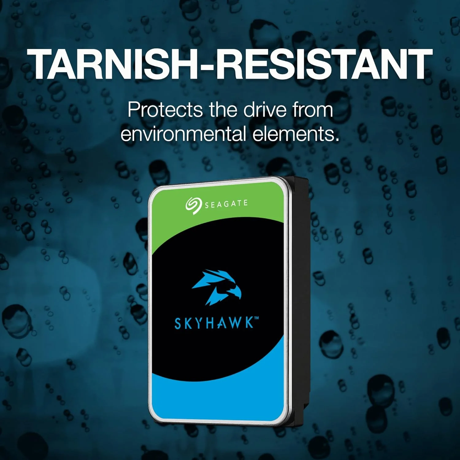 هارد دیسک داخلی 8 ترابایتی Seagate Skyhawk، مخصوص ضبط ویدیو - 3.5 اینچ، SATA 6Gb/s، 256 مگابایت حافظه کش، برای سیستم دوربین مداربسته DVR NVR مدل FFP (ST8000VXZ10)
