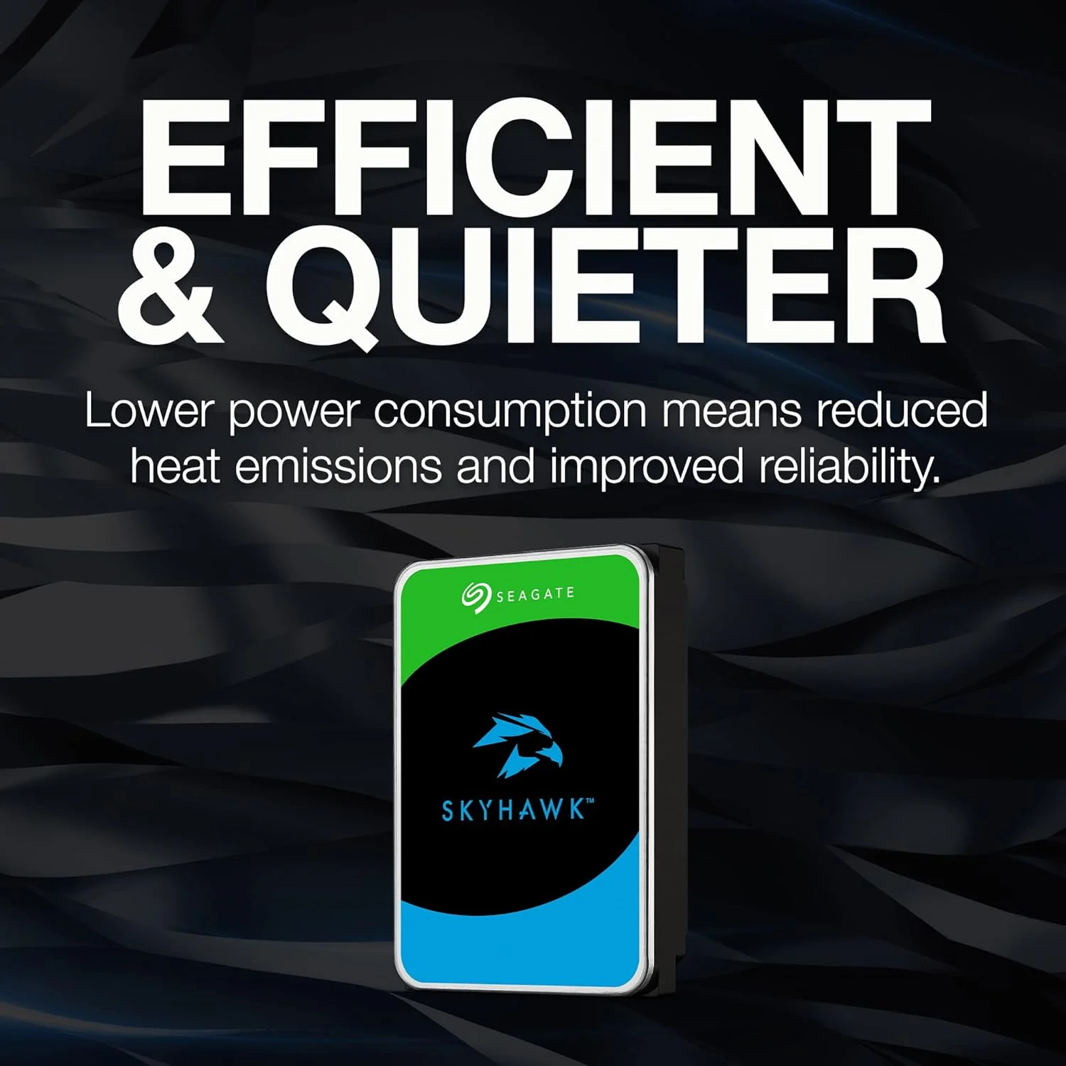 هارد دیسک داخلی 8 ترابایتی Seagate Skyhawk، مخصوص ضبط ویدیو - 3.5 اینچ، SATA 6Gb/s، 256 مگابایت حافظه کش، برای سیستم دوربین مداربسته DVR NVR مدل FFP (ST8000VXZ10)
