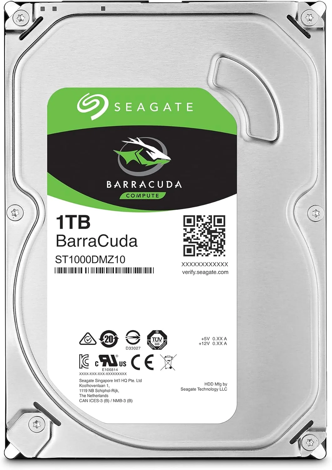 هارد دیسک داخلی سیگیت Barracuda ST1000DM010، 3.5 اینچی، 1000 گیگابایت، Serial ATA III هارد دیسک داخلی سیگیت Barracuda ST1000DM010، 3.5 اینچی، 1000 گیگابایت، Serial ATA III