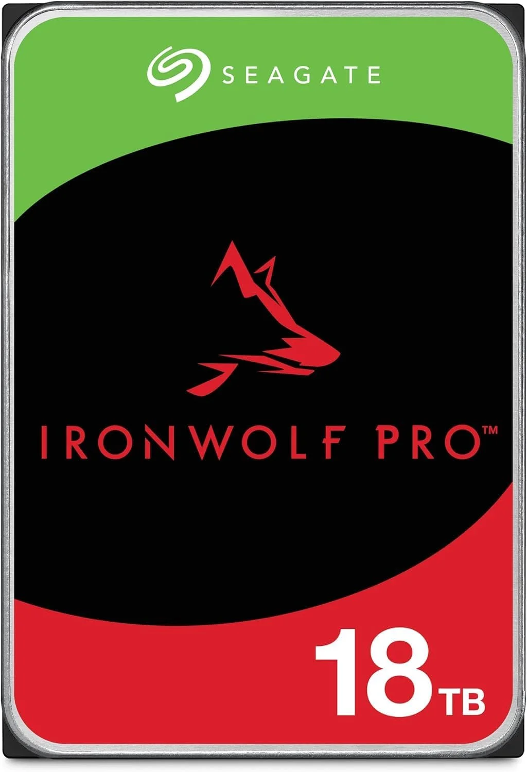 هارد دیسک داخلی سیگیت IronWolf Pro NAS ST18000NE000 - ظرفیت 18 ترابایت - 3.5 اینچ، SATA3 7200RPM با 256 مگابایت حافظه کش (بازسازی شده)