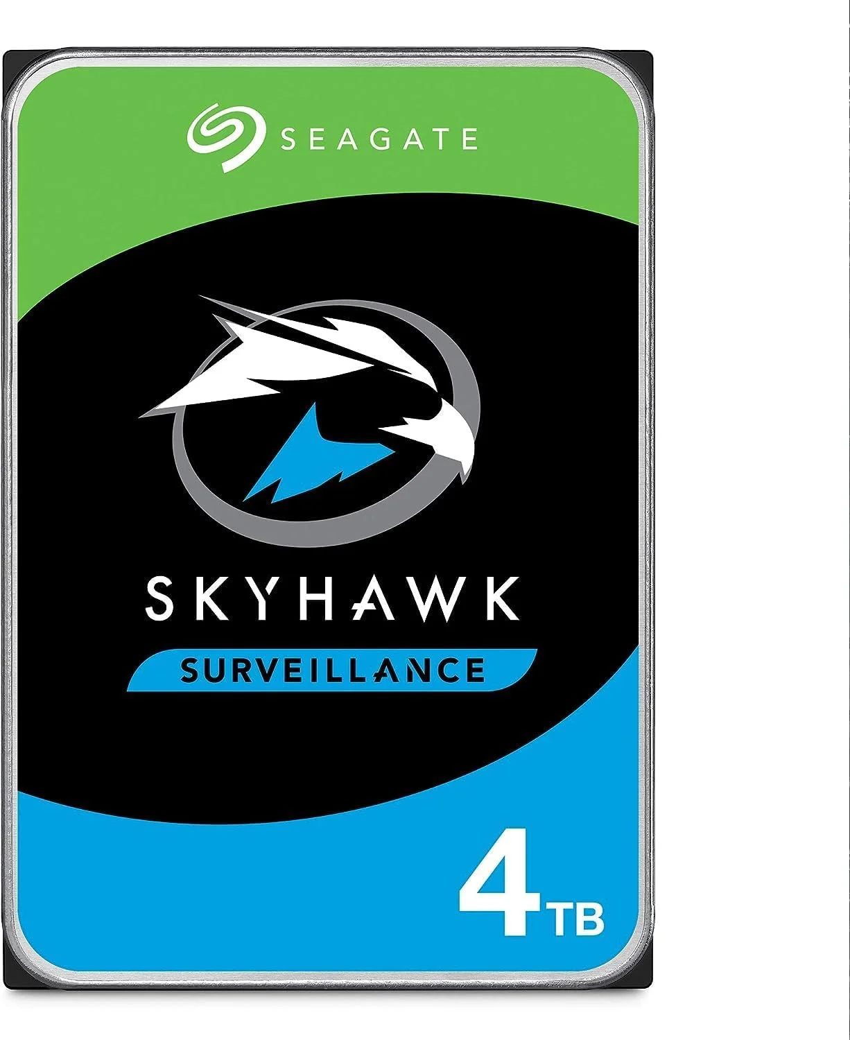 هارد دیسک داخلی 4 ترابایتی Seagate Skyhawk، مناسب سیستم های دوربین مداربسته DVR و NVR، سایز 3.5 اینچ، SATA 6Gb/s، حافظه کش 256 مگابایت، مدل (ST4000VX016)