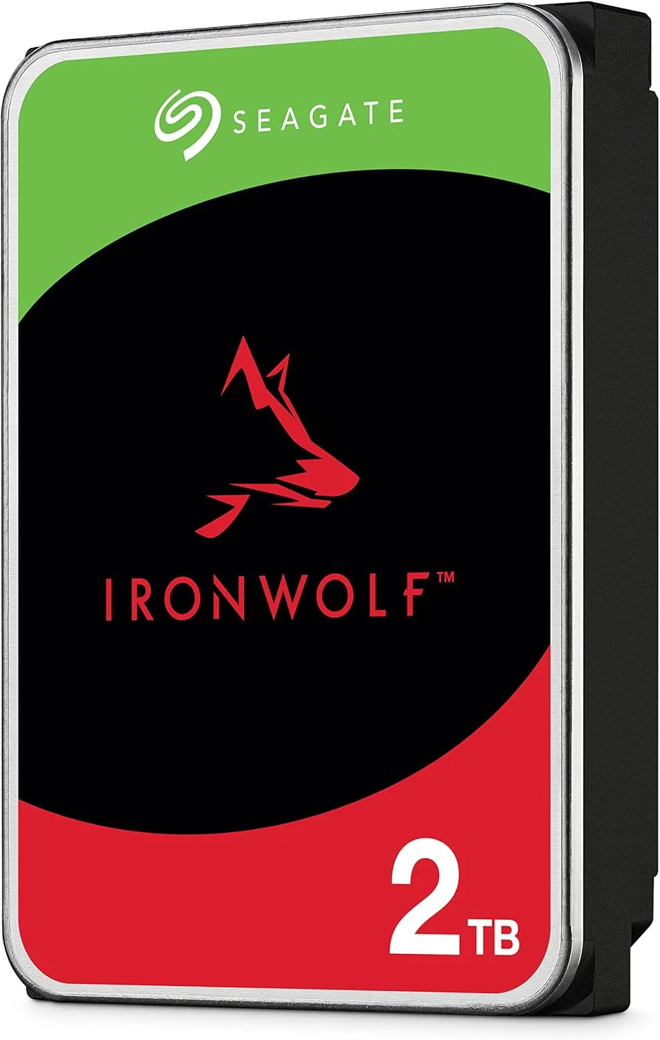 هارد دیسک داخلی 2 ترابایتی سیگیت IronWolf مخصوص NAS، سایز 3.5 اینچ، SATA 6 گیگابیت بر ثانیه، 5400 دور در دقیقه، 256 مگابایت حافظه کش برای RAID NAS (مدل ST2000VN003)