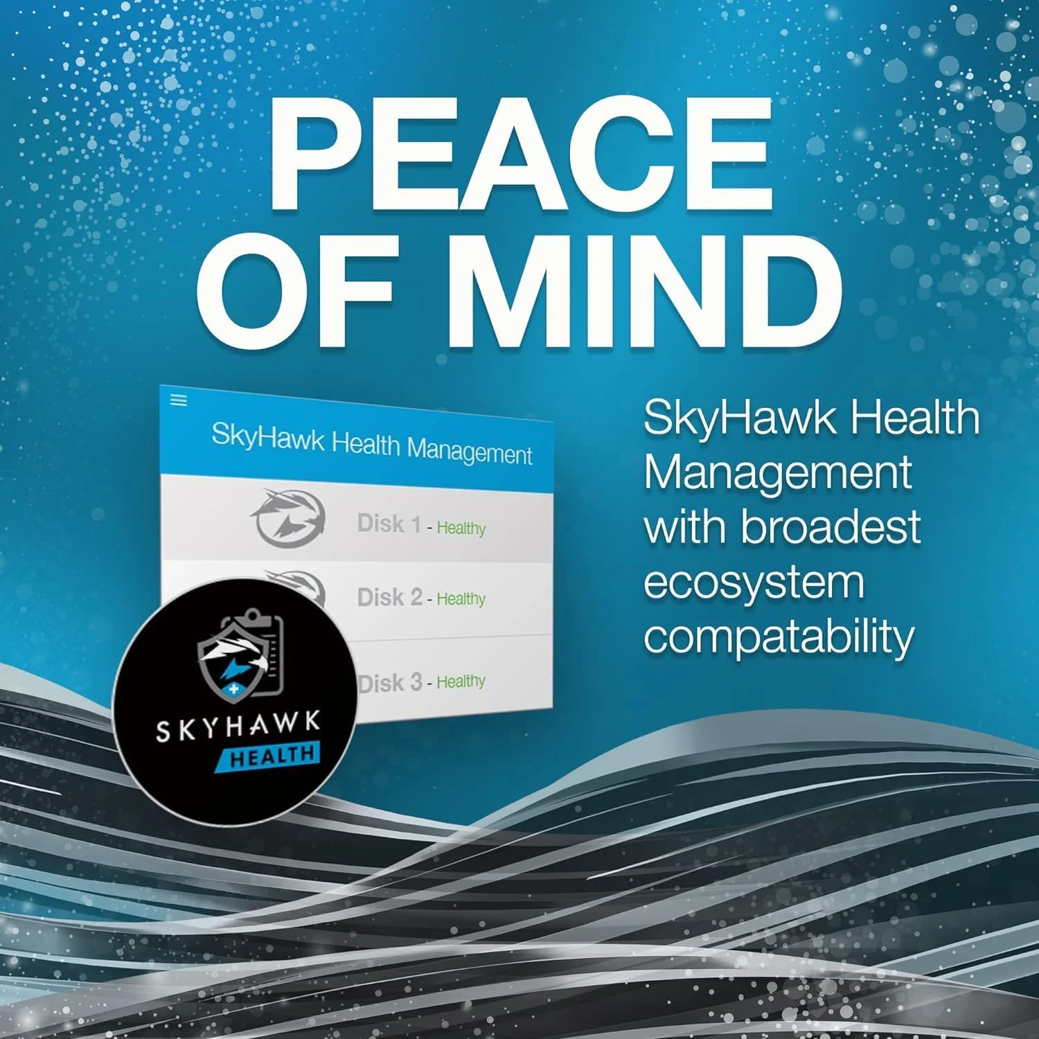هارد دیسک داخلی 4 ترابایتی Seagate Skyhawk، مناسب سیستم های دوربین مداربسته DVR و NVR، سایز 3.5 اینچ، SATA 6Gb/s، حافظه کش 256 مگابایت، مدل (ST4000VX016)