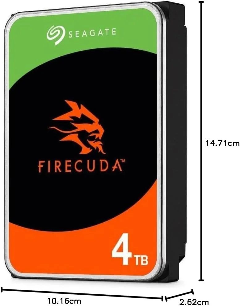 هارد دیسک داخلی سیگیت FireCuda با ظرفیت 4 ترابایت - 3.5 اینچ CMR SATA 6Gb/s 7200RPM 256MB Cache 300TB/year (ST4000DX005)