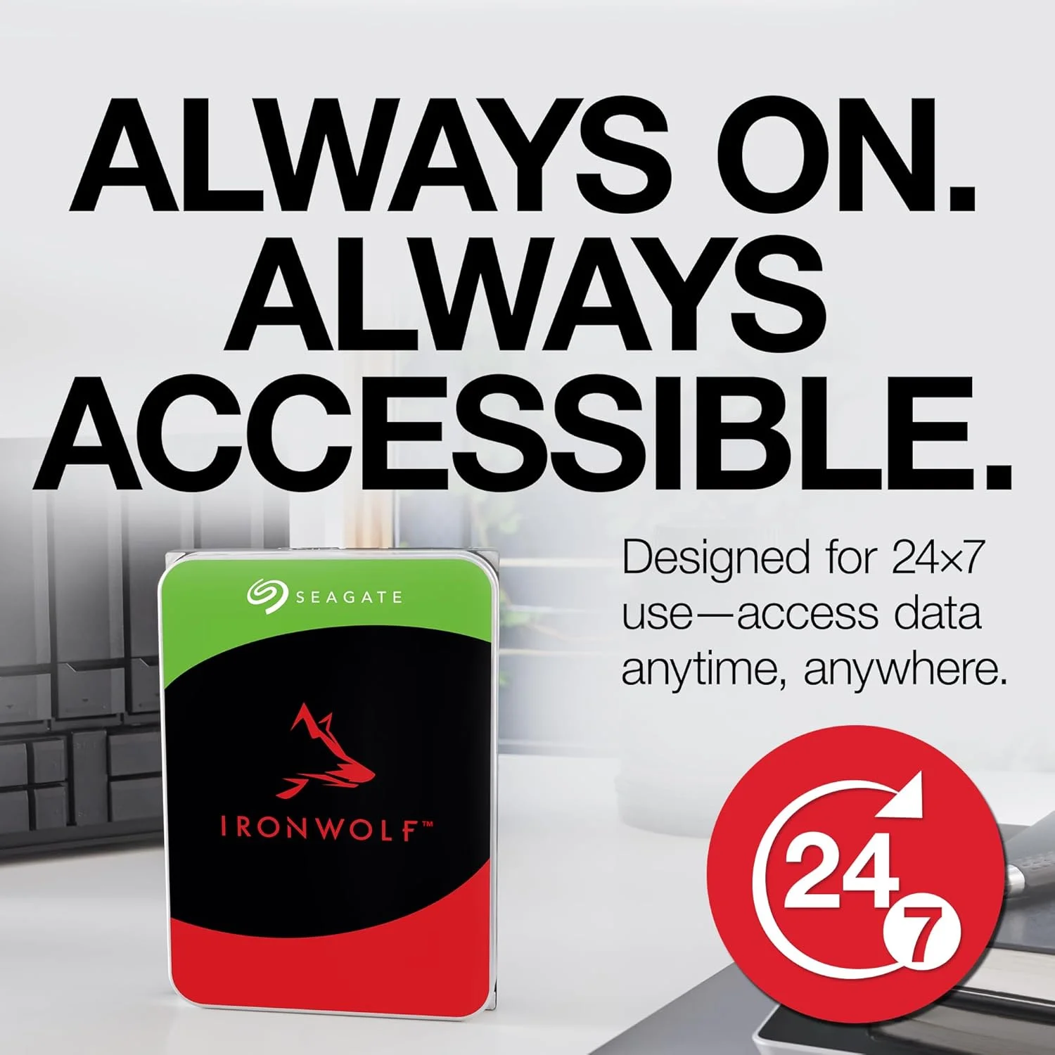 سیگیت "Seagate 8.9cm (3.5"") 10TB SATA3 IronWolf 7200 256MB داخلی"