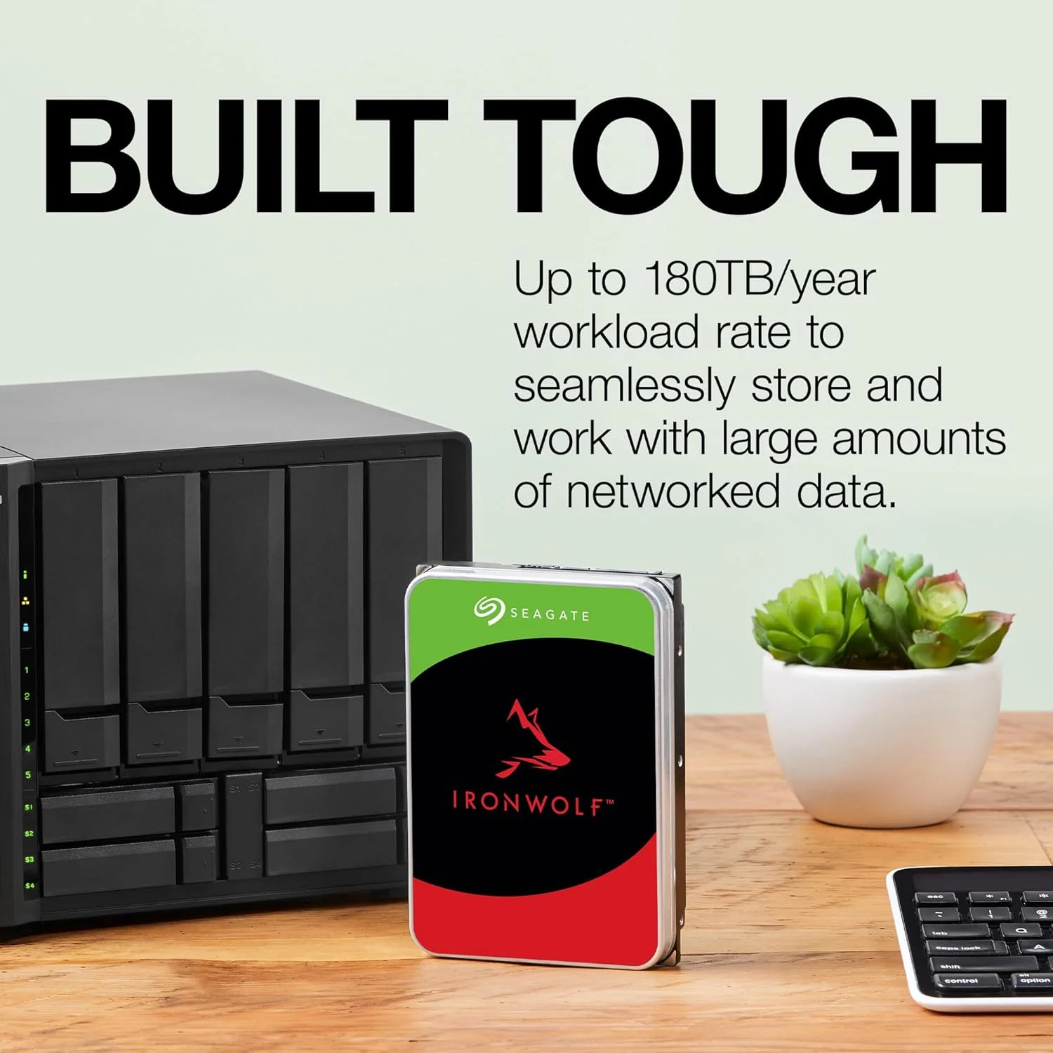 سیگیت "Seagate 8.9cm (3.5"") 10TB SATA3 IronWolf 7200 256MB داخلی"