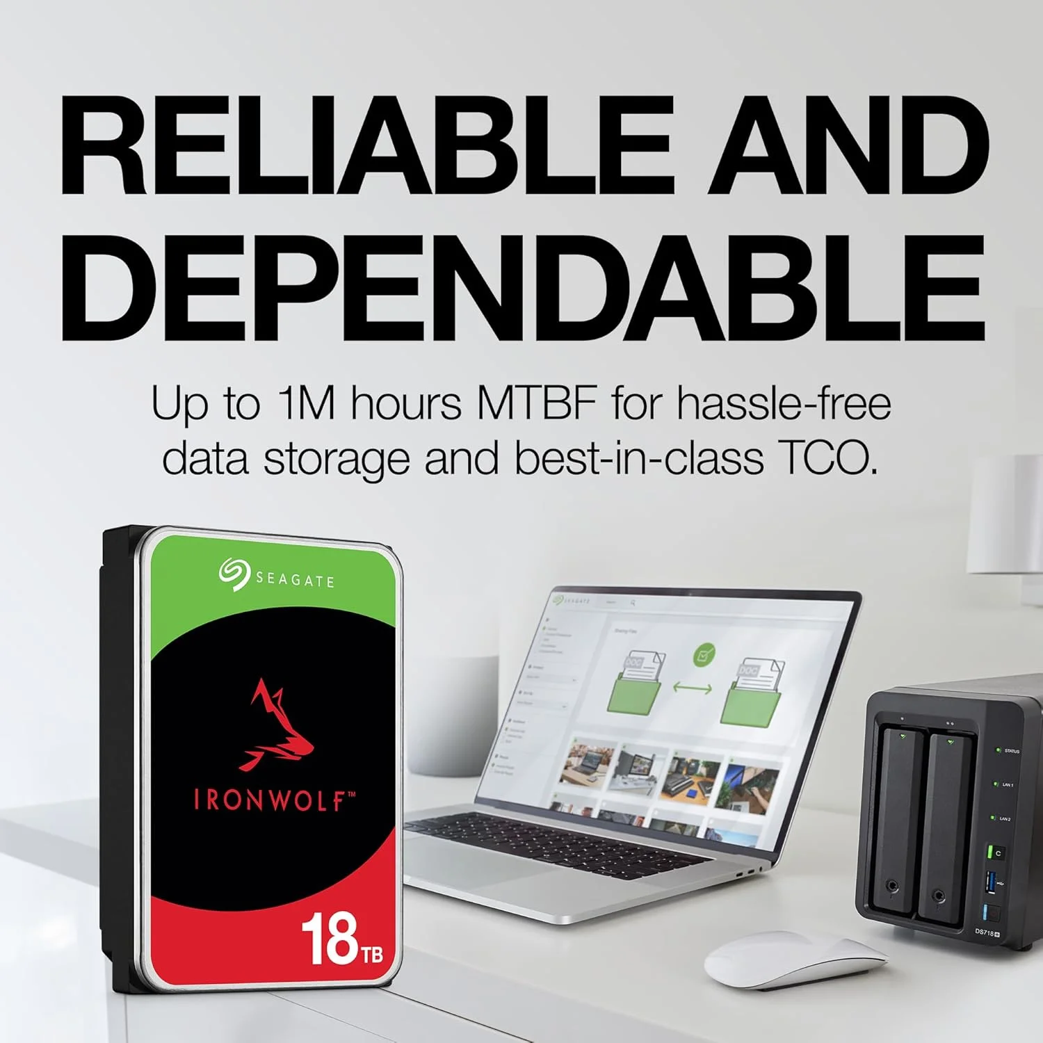سیگیت "Seagate 8.9cm (3.5"") 10TB SATA3 IronWolf 7200 256MB داخلی"