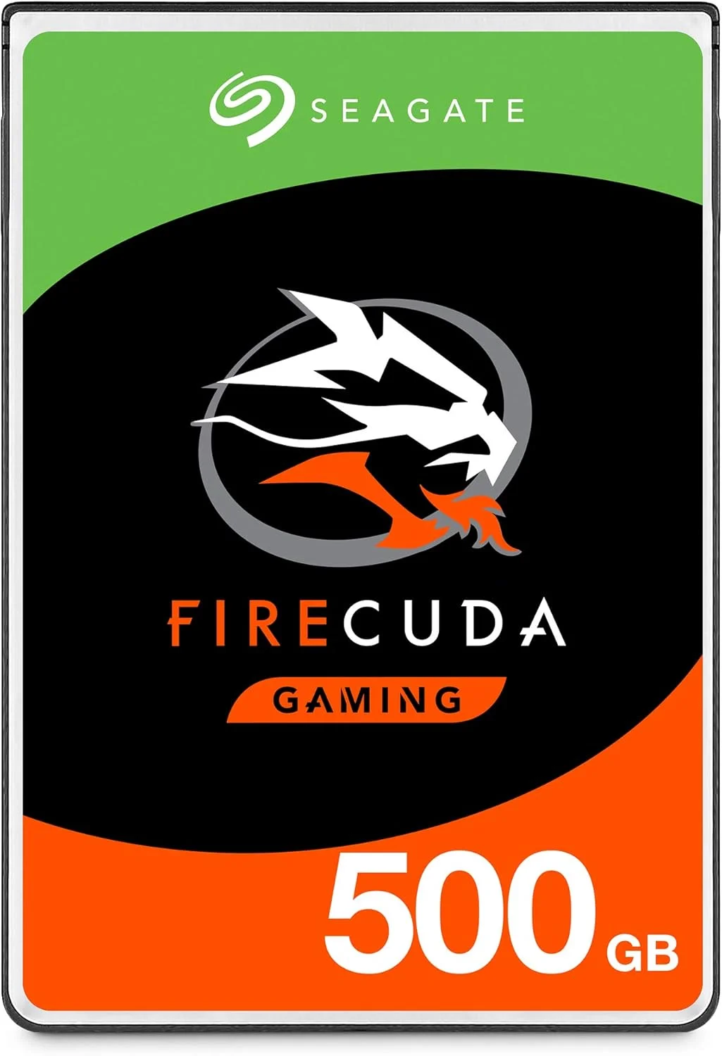 هارد دیسک هیبریدی Seagate FireCuda با ظرفیت 500 گیگابایت - درایو حالت جامد SSHD با عملکرد بالا - 2.5 اینچ SATA 6 Gb/s با حافظه کش 8 گیگابایتی شتاب‌دهنده فلش برای لپ‌تاپ و کامپیوتر گیمینگ (ST500LX025)