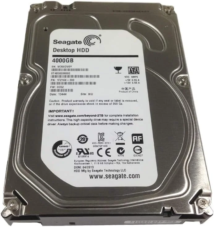 هارد دسکتاپ سیگیت 4 ترابایت SATA 6Gb/s با 64 مگابایت حافظه کش 3.5 اینچی اینترنال (ST4000DM000) (بازسازی شده) 4TB ST4000DM000-cr