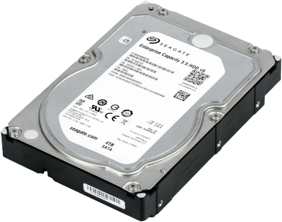 هارد دیسک اینترپرایز سیگیت Exos 7E8 با ظرفیت 4 ترابایت، 512n SATA، حافظه کش 128 مگابایت، سایز 3.5 اینچ (ST4000NM0035)، هارد دیسک مکانیکی