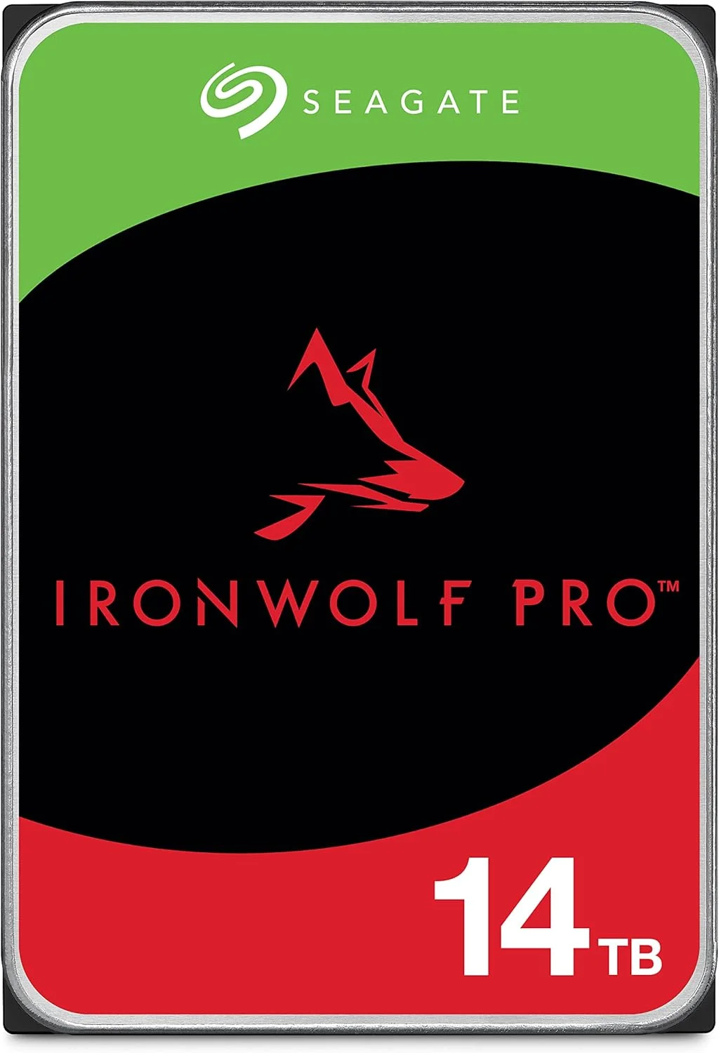 هارد دیسک داخلی سیگیت IronWolf Pro 14 ترابایت NAS RAID - 7200 دور در دقیقه SATA 6 گیگابیت بر ثانیه 3.5 اینچی (ST14000NE0008)