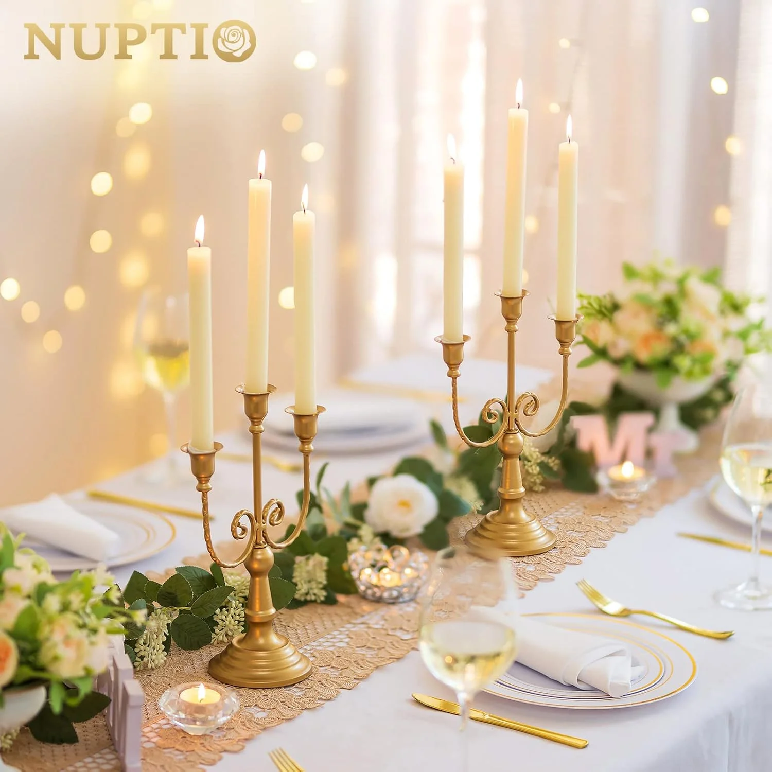 جاشمعی NUPTIO شمعدان های طلایی پایه شمعدان 2 عددی شمعدان های فلزی تزئینی جاشمعی برای شمع های مخروطی عروسی جشن تولد میز ناهار خوری دکوراسیون کریسمس 11 اینچی جاشمعی NUPTIO شمعدان های طلایی پایه شمعدان 2 عددی شمعدان های فلزی تزئینی جاشمعی برای شمع های مخروطی عروسی جشن تولد میز ناهار خوری دکوراسیون کریسمس 11 اینچی
