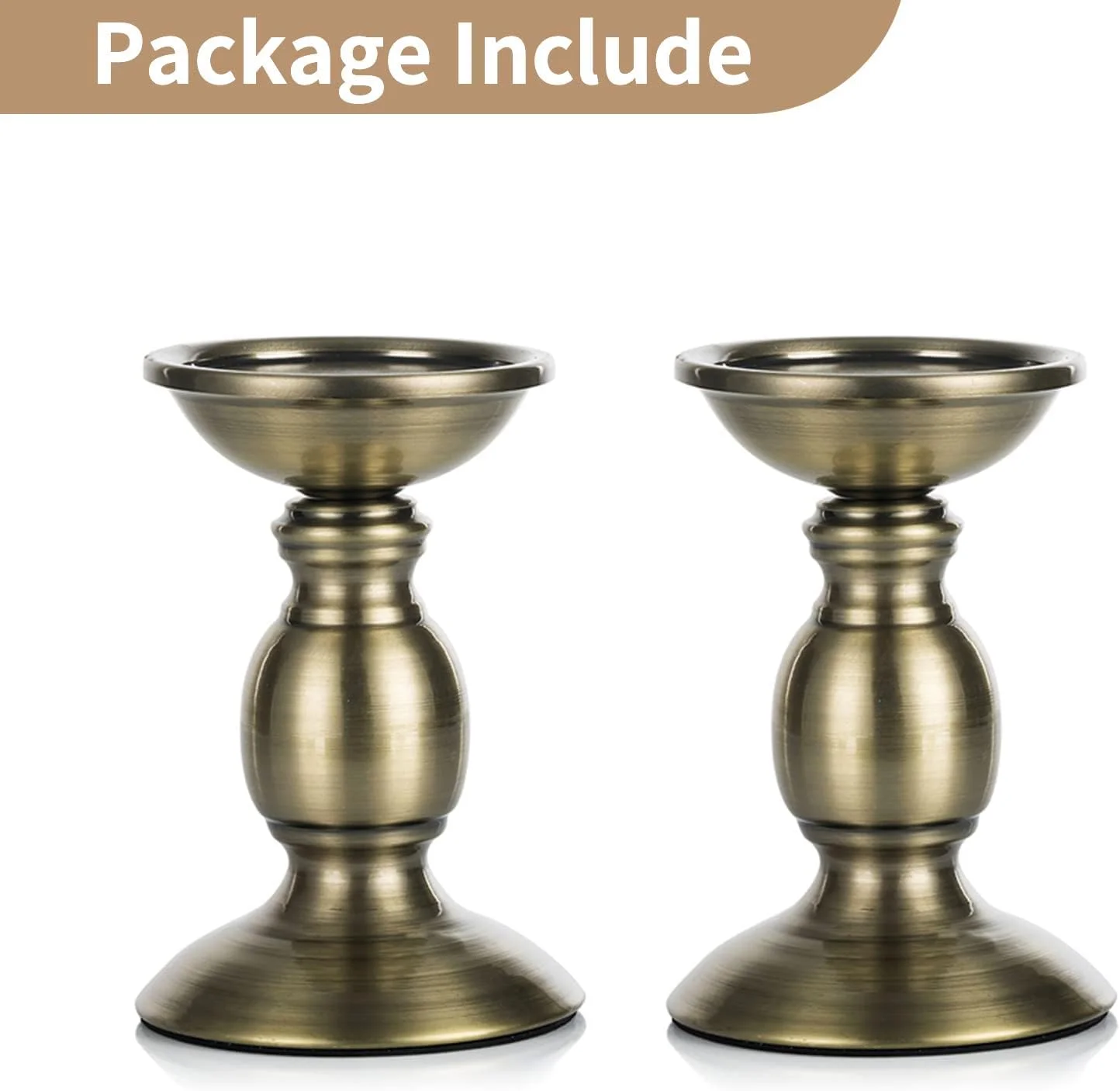 جاشمعی استوانه ای NUPTIO مدل Pillar، بسته 2 عددی، مناسب شمع های 80 میلی متری، جنس آهن، دکوری ایده آل برای میزهای عروسی، مهمانی، تولد و شام رمانتیک جاشمعی استوانه ای NUPTIO مدل Pillar، بسته 2 عددی، مناسب شمع های 80 میلی متری، جنس آهن، دکوری ایده آل برای میزهای عروسی، مهمانی، تولد و شام رمانتیک