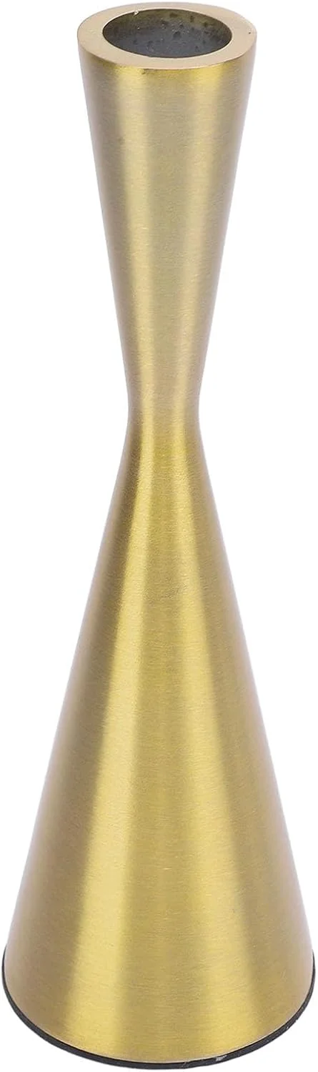 جاشمعی هندسی طلایی آلومینیومی بلند برای رویدادهای عاشقانه، عروسی ها، مهمانی ها، ظرافت اروپایی و درخشش درخشان، طراحی شیک (S 6 X 19cm / 2.36 X جاشمعی هندسی طلایی آلومینیومی بلند برای رویدادهای عاشقانه، عروسی ها، مهمانی ها، ظرافت اروپایی و درخشش درخشان، طراحی شیک (S 6 X 19cm / 2.36 X