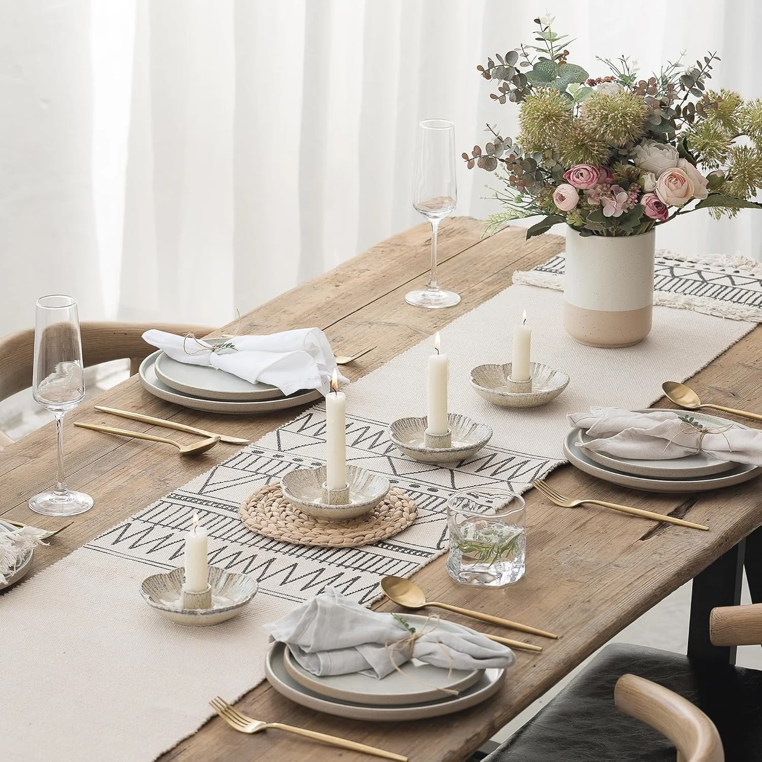 جاشمعی سرامیکی، جاشمعی برای شمع های باریک، عود، هالووین، مهمانی های عروسی کریسمس، نمایش دکوراسیون منزل اتاق غذاخوری - شتری جاشمعی سرامیکی، جاشمعی برای شمع های باریک، عود، هالووین، مهمانی های عروسی کریسمس، نمایش دکوراسیون منزل اتاق غذاخوری - شتری