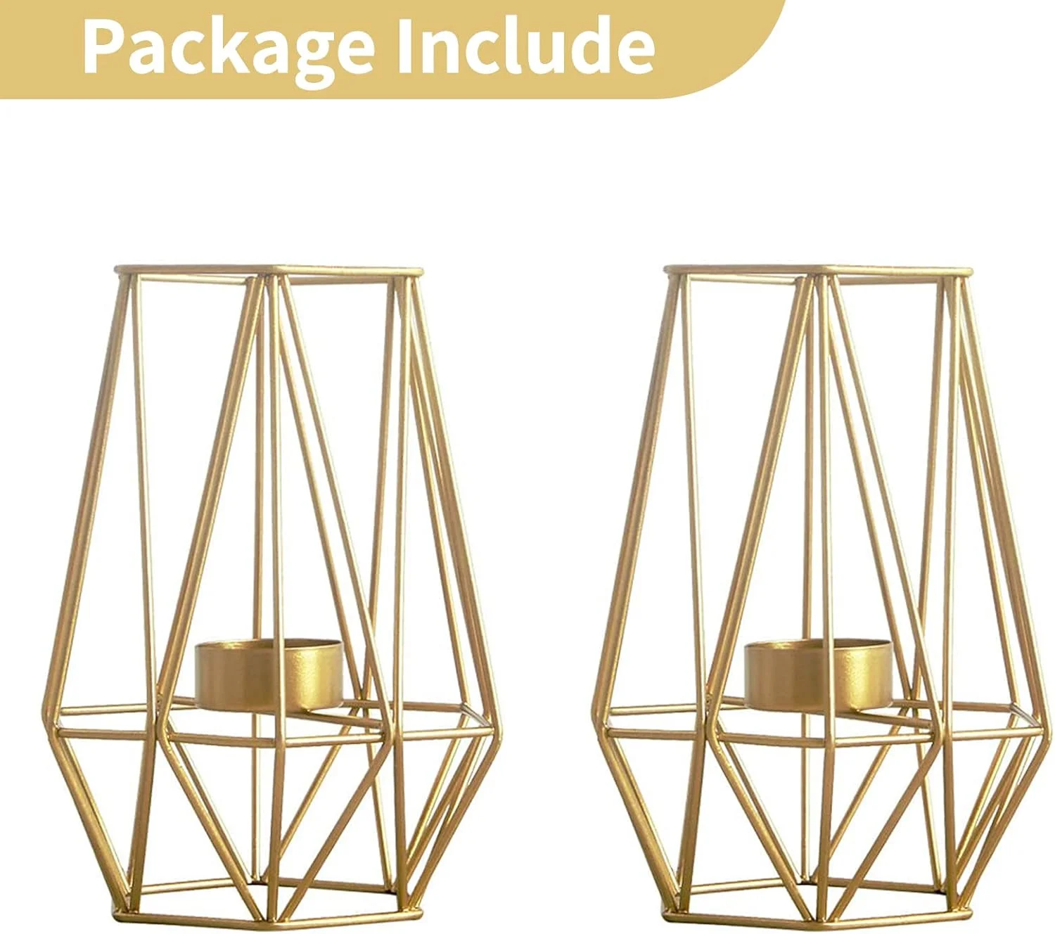 ست 2 عددی جا شمعی وارمر فلزی شش ضلعی با طراحی هندسی NUPTIO، جا شمعی وارمر توخالی آهنی برای دکوراسیون منزل عروسی وینتیج، جا شمعی طلایی کریسمس (L + L) ست 2 عددی جا شمعی وارمر فلزی شش ضلعی با طراحی هندسی NUPTIO، جا شمعی وارمر توخالی آهنی برای دکوراسیون منزل عروسی وینتیج، جا شمعی طلایی کریسمس (L + L)