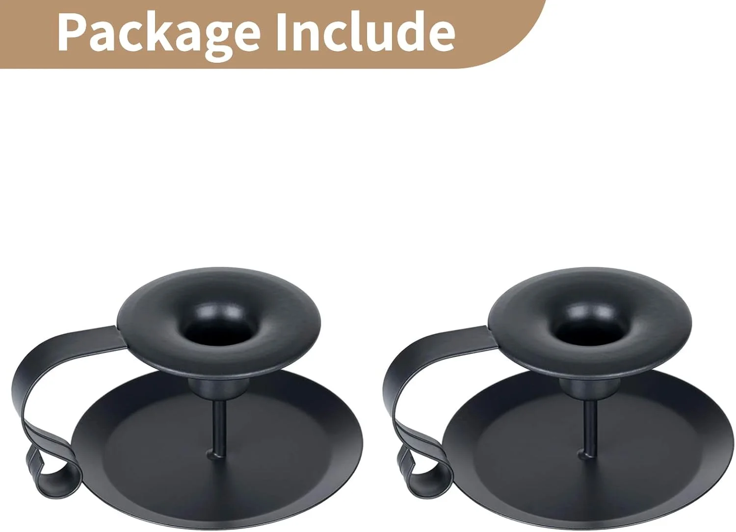 جاشمعی مخروطی شکل آهن فرفورژه قدیمی 2 عددی، شمعدان دسته دار و سینی دار برای تزئین شمعدان، اتاق رستوران کریسمس جاشمعی مخروطی شکل آهن فرفورژه قدیمی 2 عددی، شمعدان دسته دار و سینی دار برای تزئین شمعدان، اتاق رستوران کریسمس