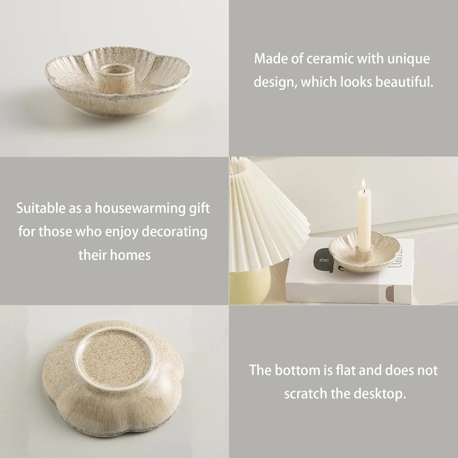 جاشمعی سرامیکی، جاشمعی برای شمع های باریک، عود، هالووین، مهمانی های عروسی کریسمس، نمایش دکوراسیون منزل اتاق غذاخوری - شتری جاشمعی سرامیکی، جاشمعی برای شمع های باریک، عود، هالووین، مهمانی های عروسی کریسمس، نمایش دکوراسیون منزل اتاق غذاخوری - شتری